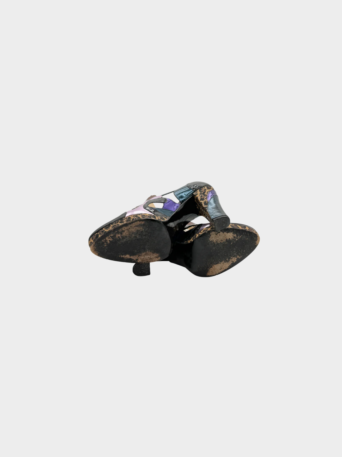 John Galliano 2013 Multicolor Graphic Pump
