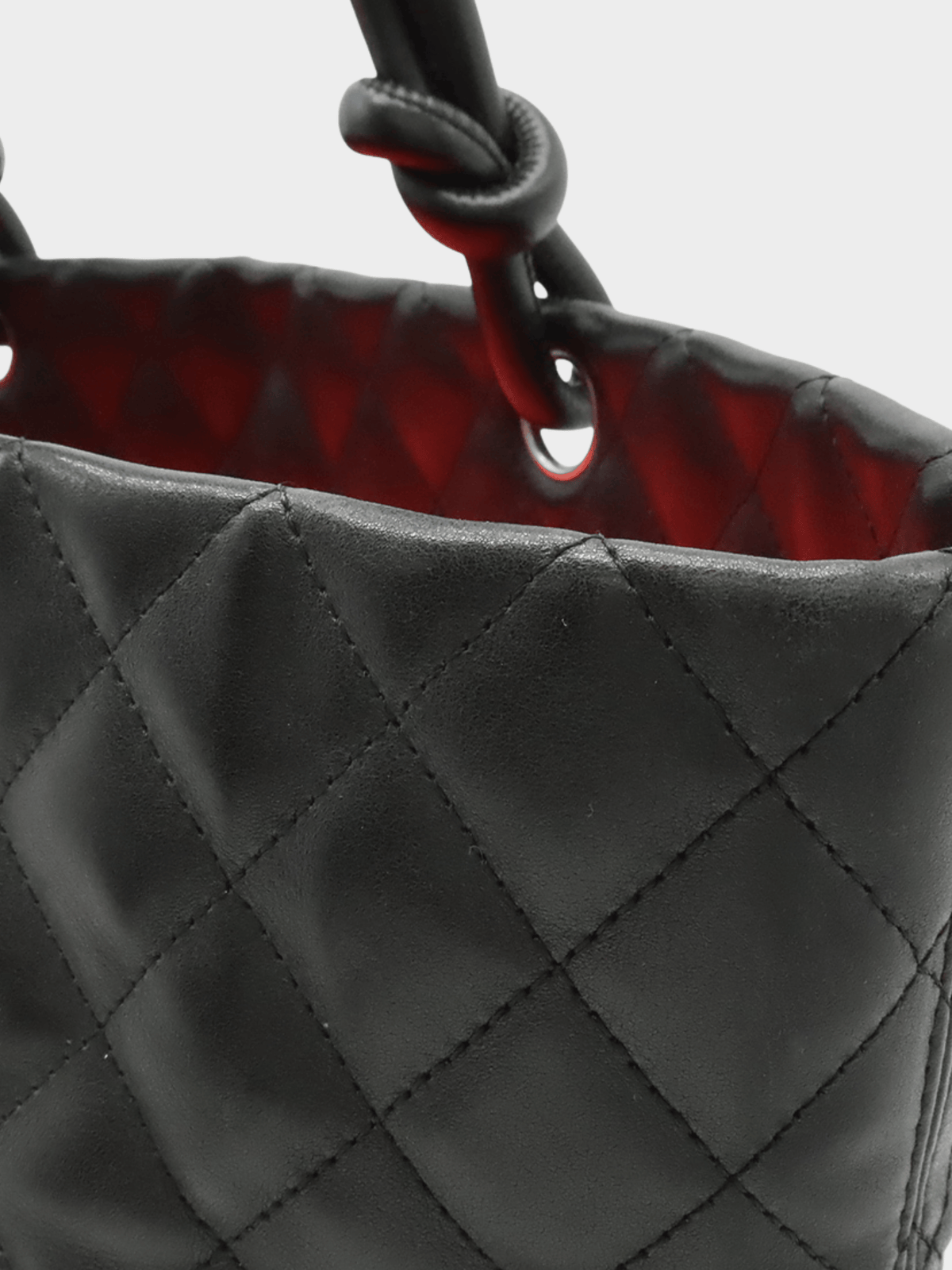 Chanel 2000s Black Cambon Logo Tote