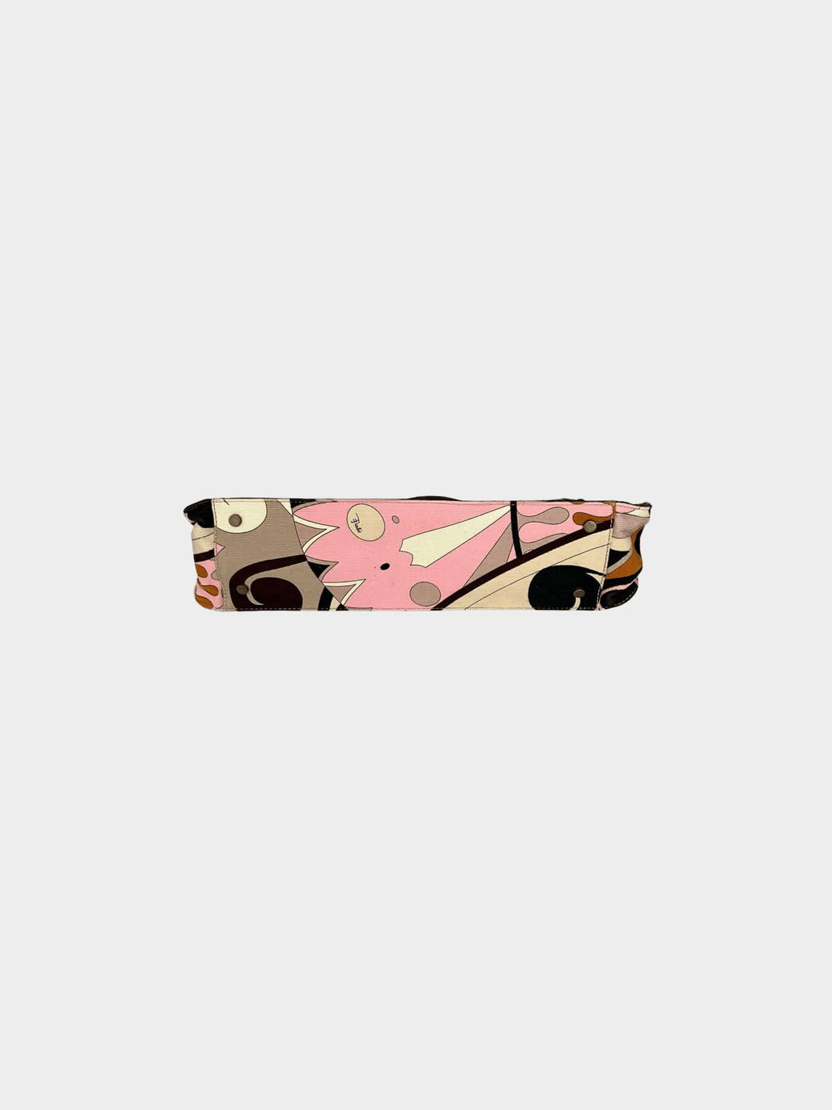 Emilio Pucci 2000s Multicoloured Graphic Swirl Handbag