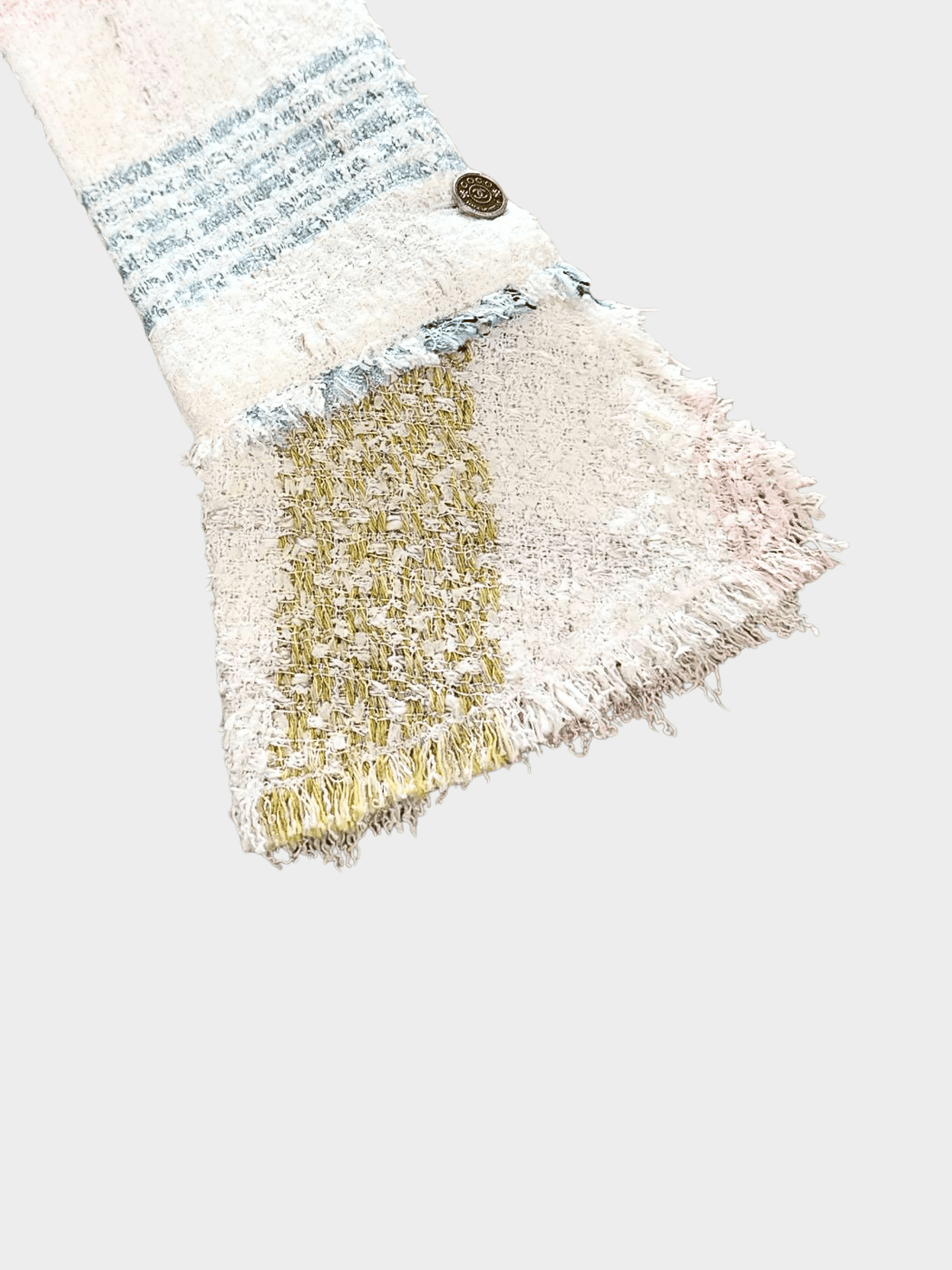 Chanel SS 2005 White and Multicolour Tweed Jacket