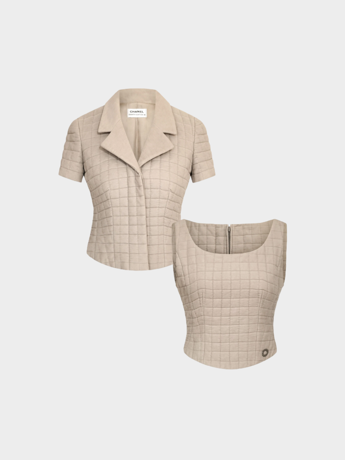 Chanel SS 2000 Beige Corset Set