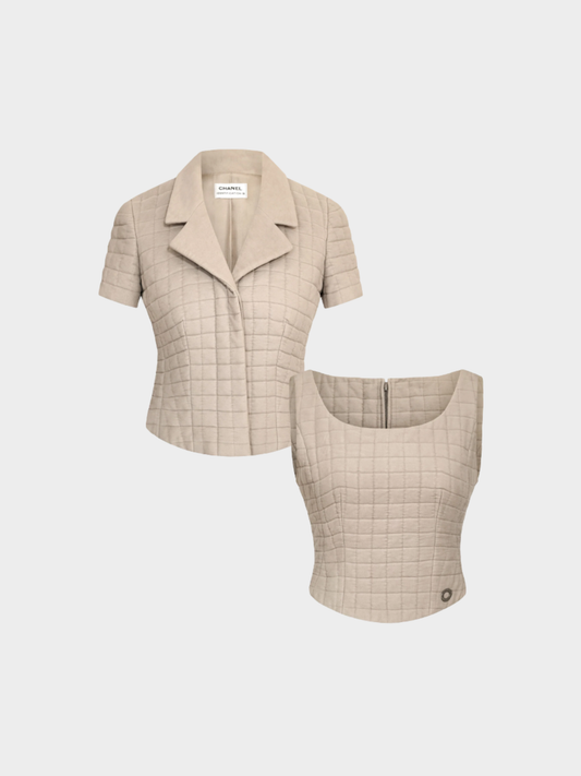 Chanel SS 2000 Beige Corset Set