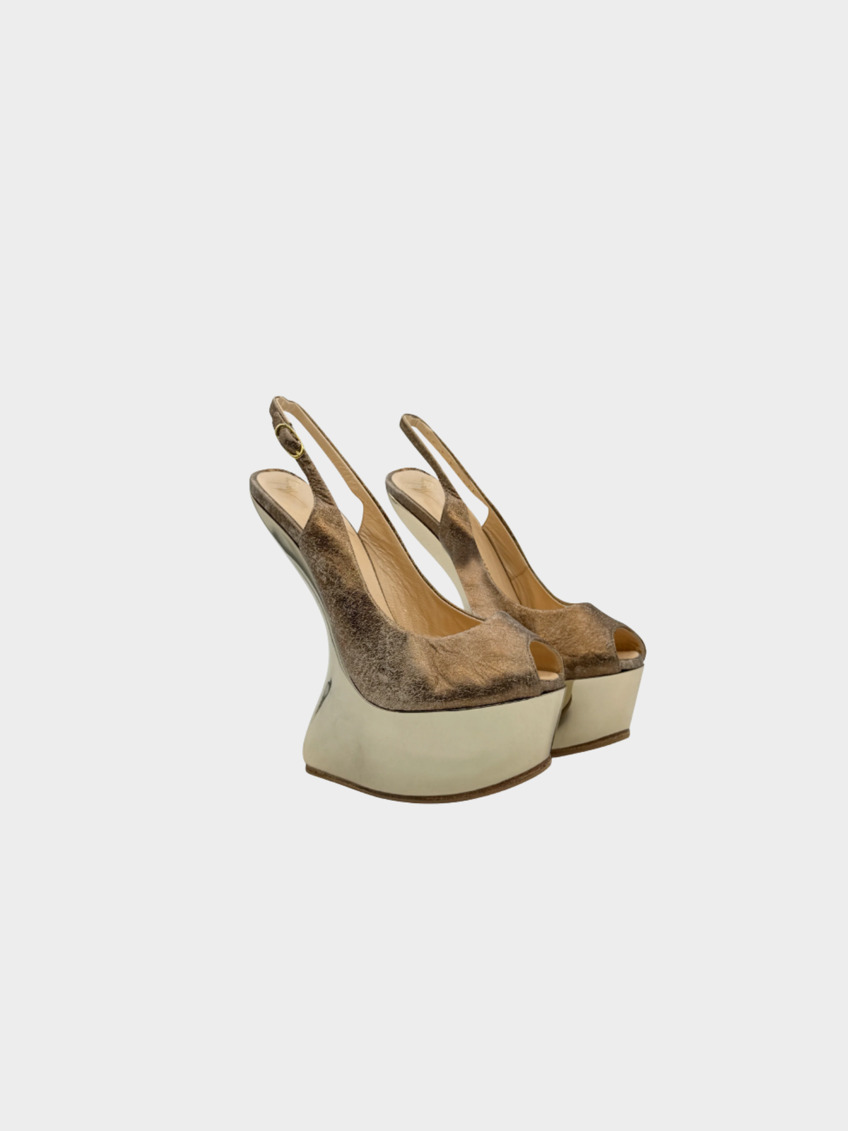 Giuseppe Zanotti 2000S Brown Futuristic Pump