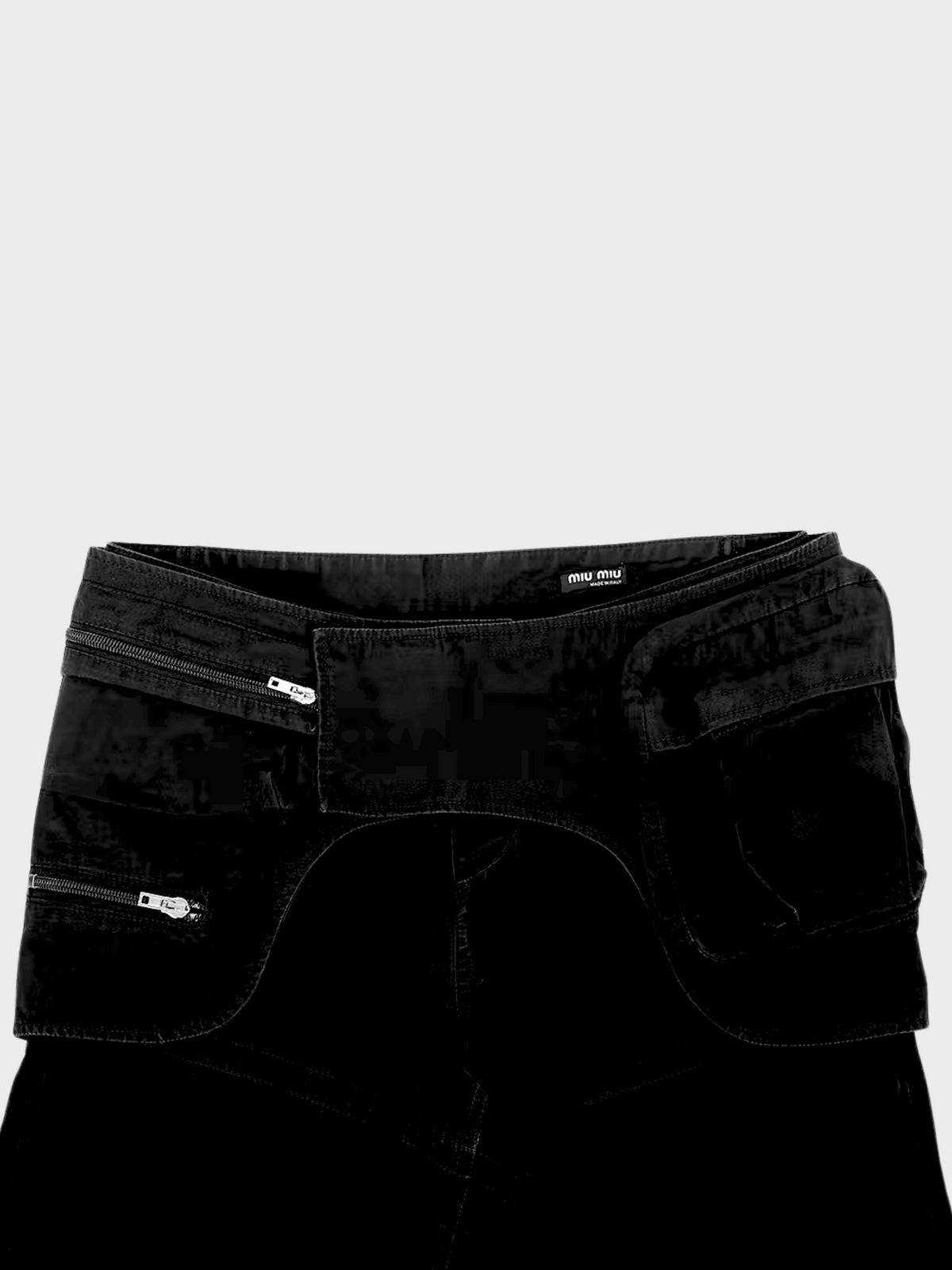 Miu Miu SS 2003 Black Cargo Pants