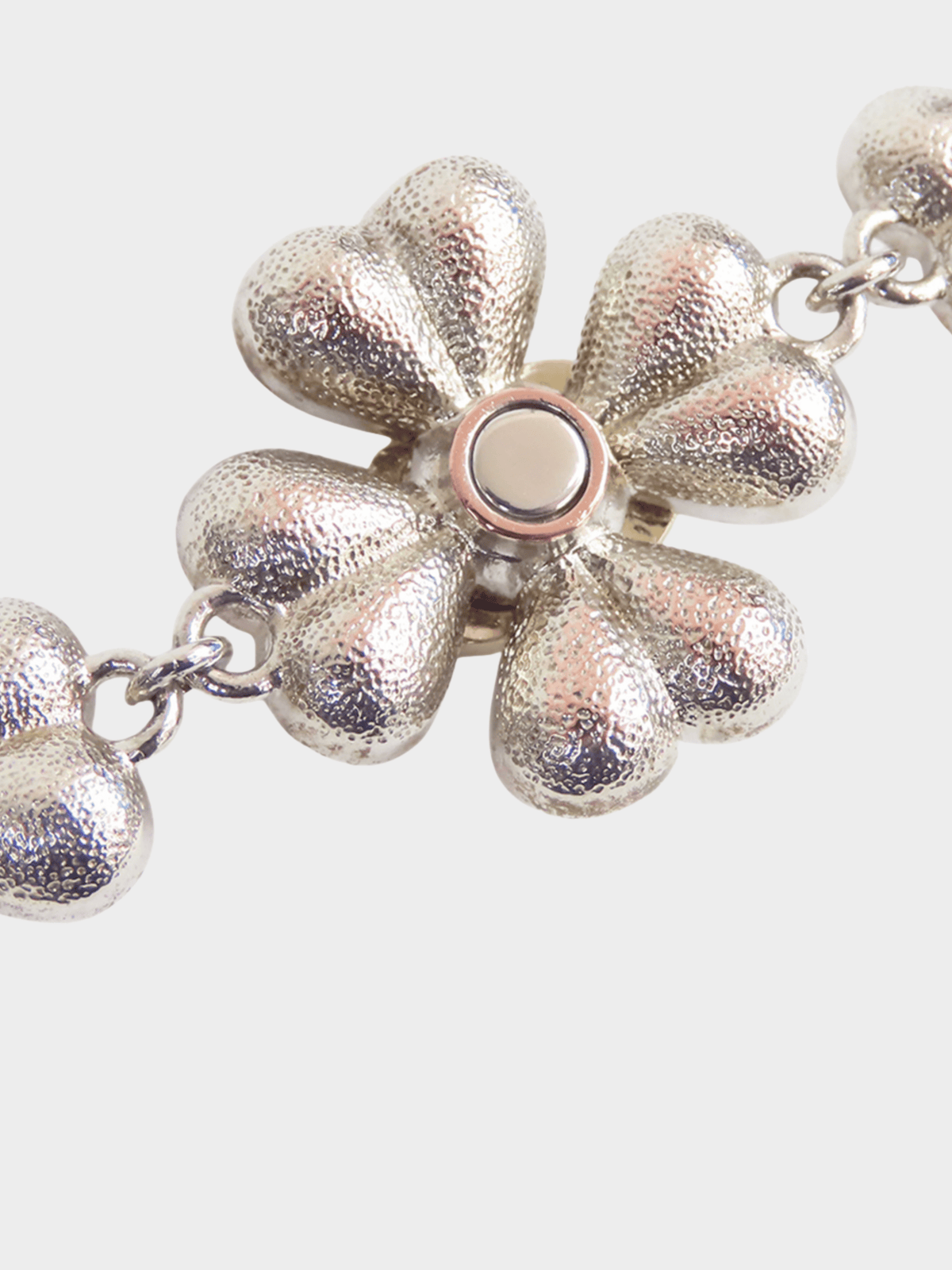 Chanel 2023 Gold Floral Pendant Rhinestone Necklace
