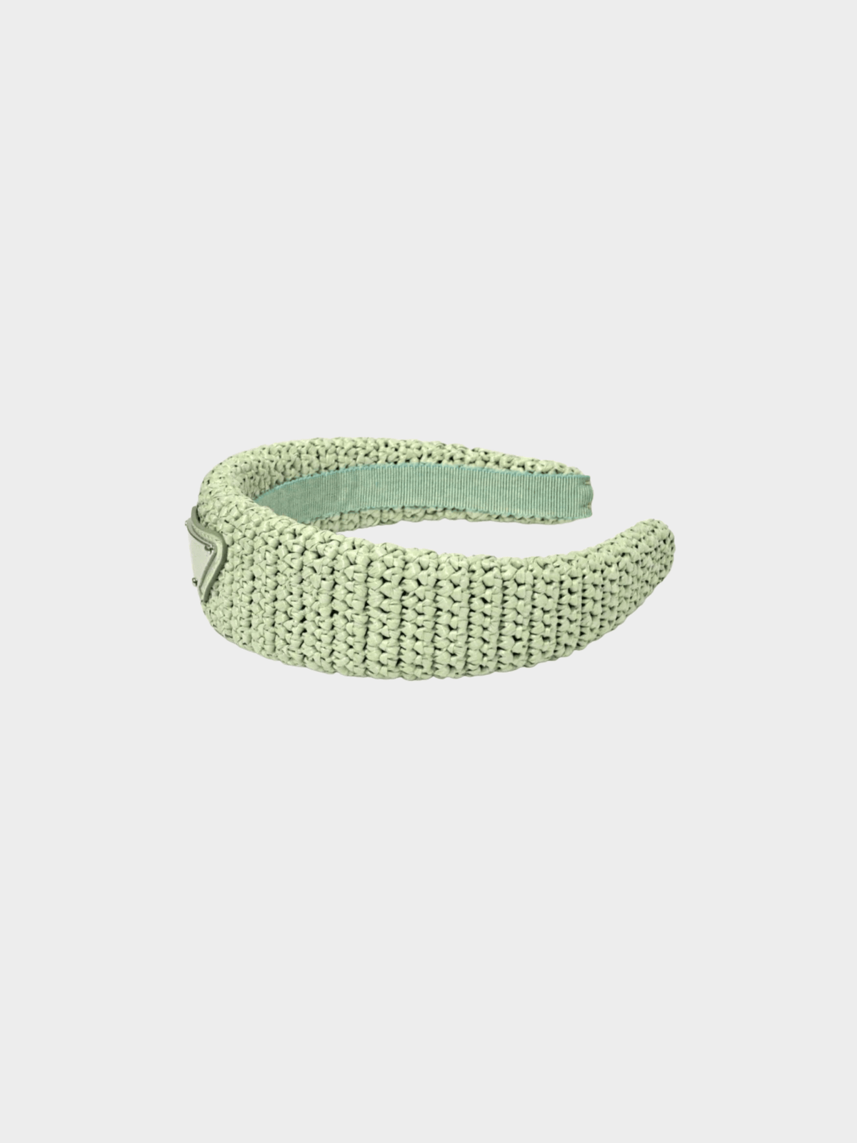Prada 2020s Mint Green Crochet Headband