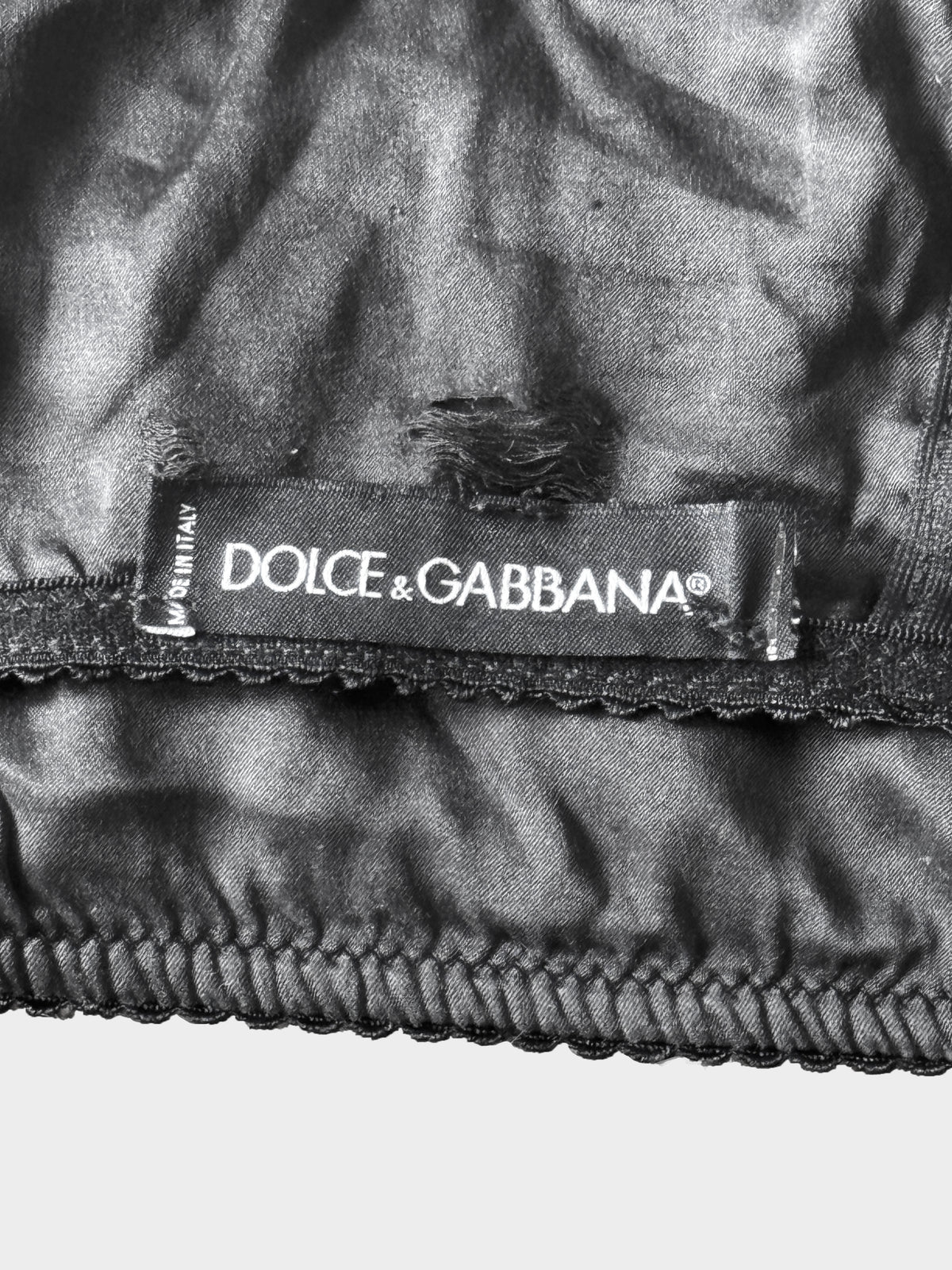 Dolce and Gabbana 2000s Black Lace and Bow Bra