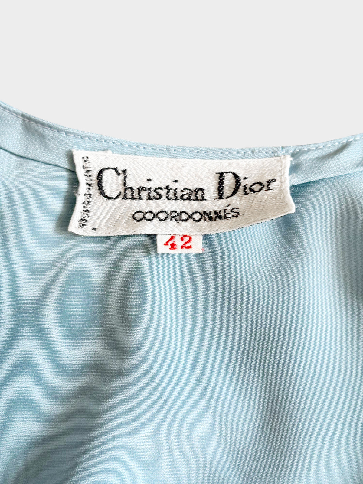 Christian Dior 2000s Blue Logo-embroidered Tank Top