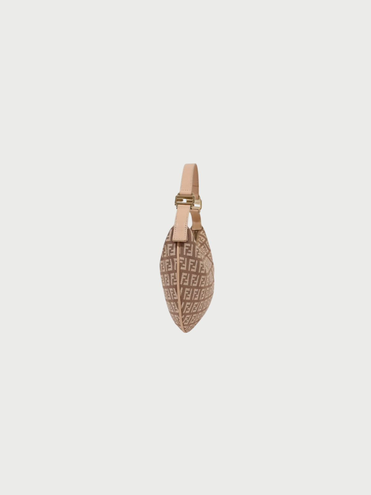 Fendi 2000s Pink Zucca Canvas One-Shoulder Bag