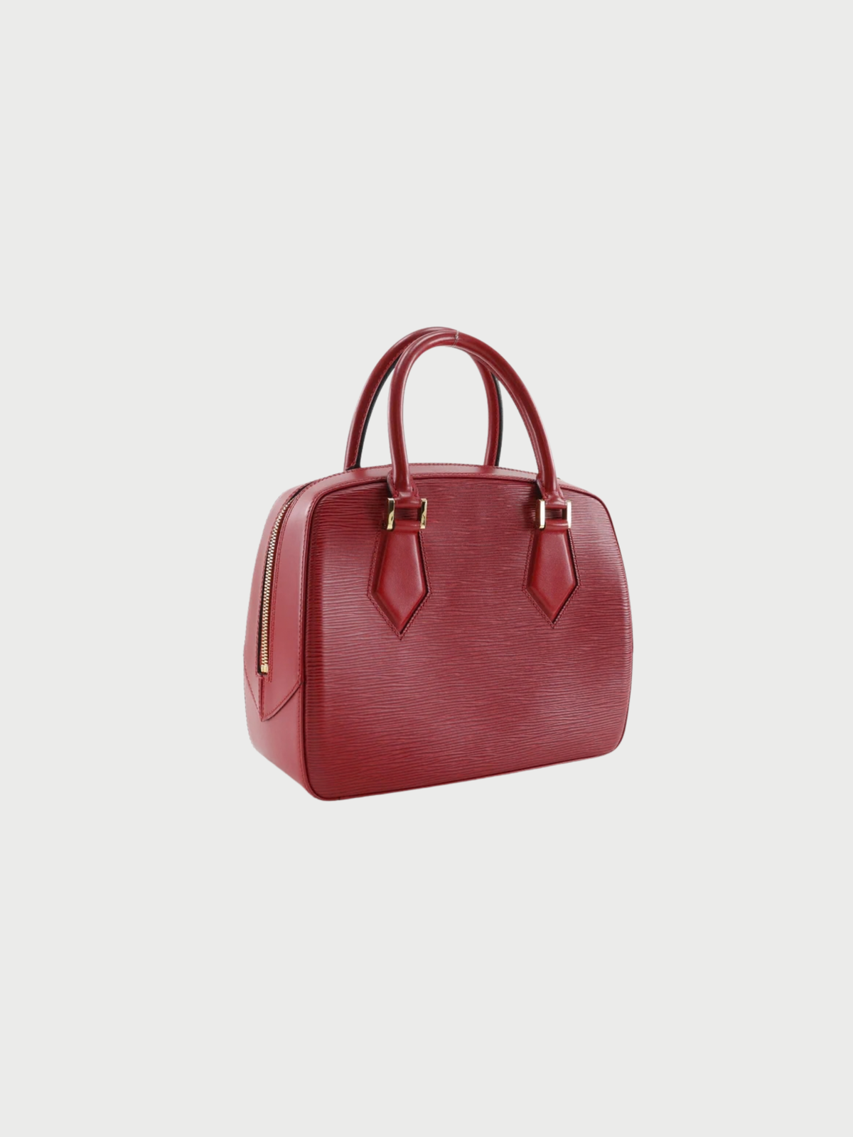 Louis Vuitton 1998 Red Epi Leather Sablon Handbag
