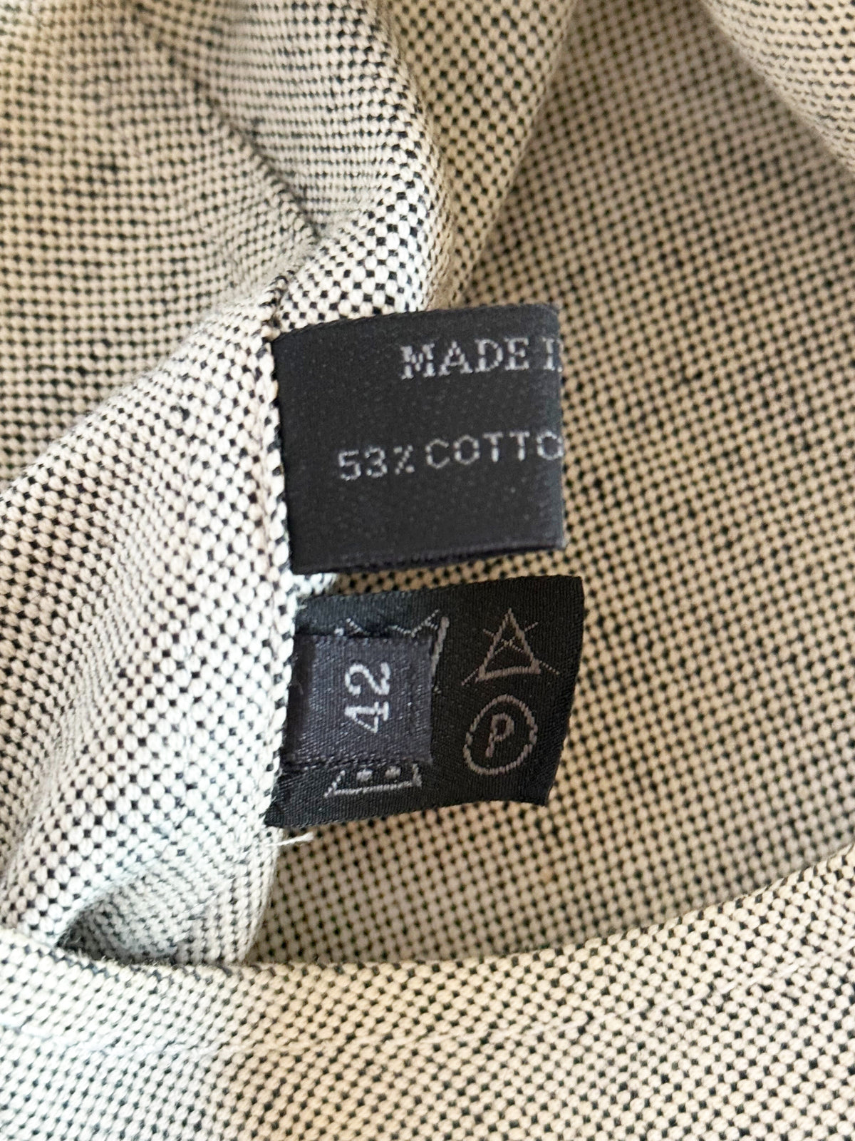 Prada 1990s Grey Cotton Belted Dress