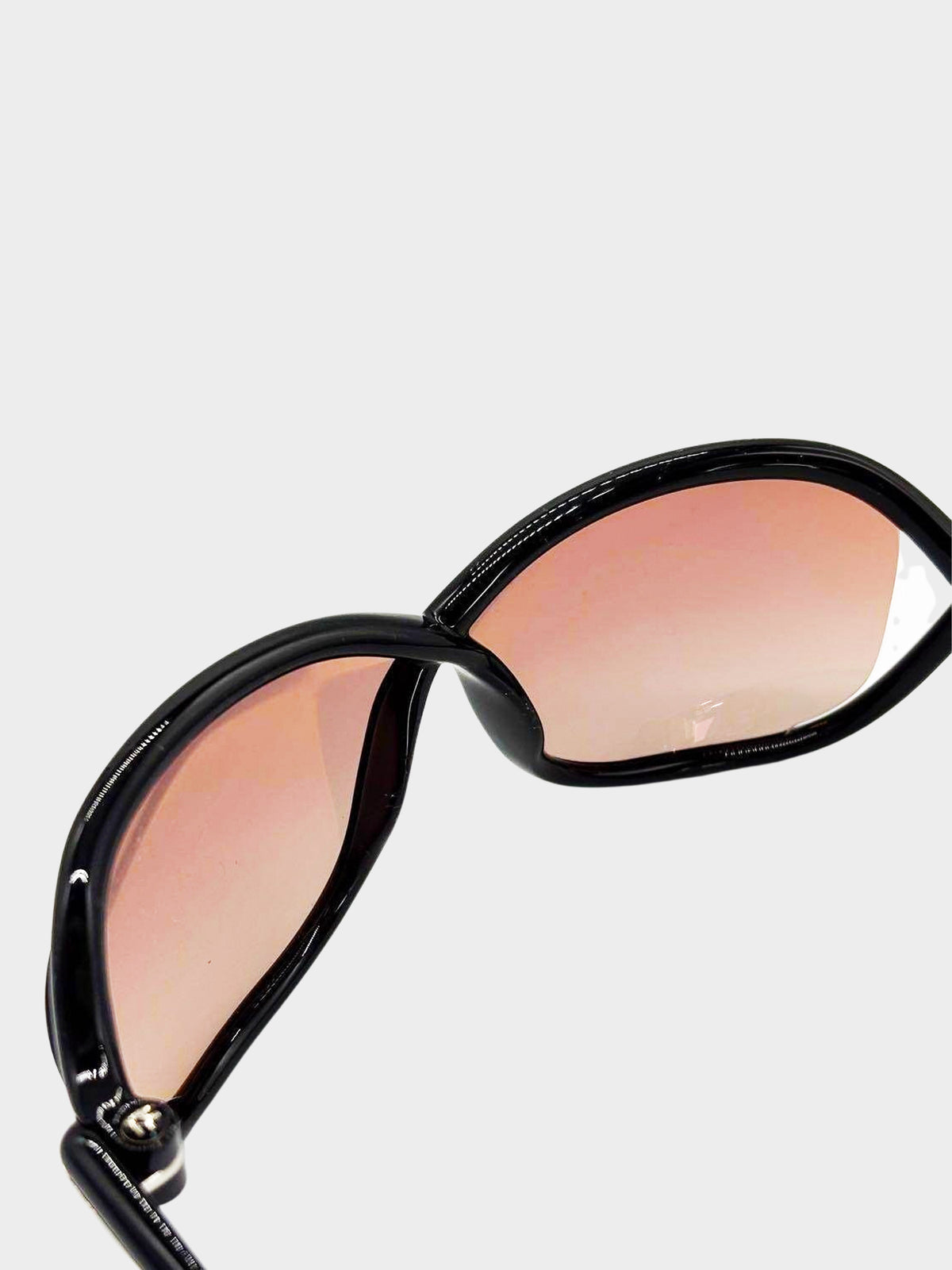 Tom Ford 2000s Black and Pink Fernanda TF1069 Butterfly Sunglasses