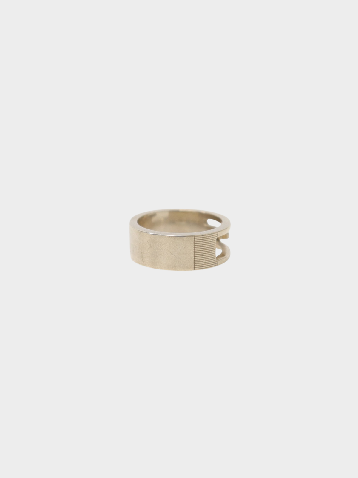 Gucci 2000s Silver 925 Cut-Out Ring