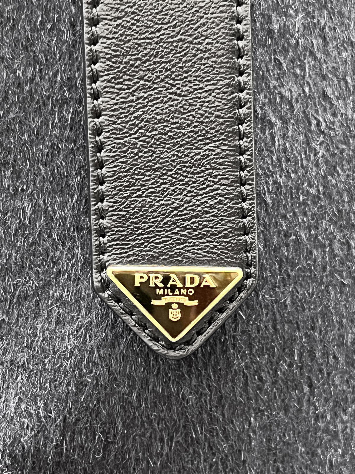 Prada 2020s Navy Oversized Cashgora Belted Jacket