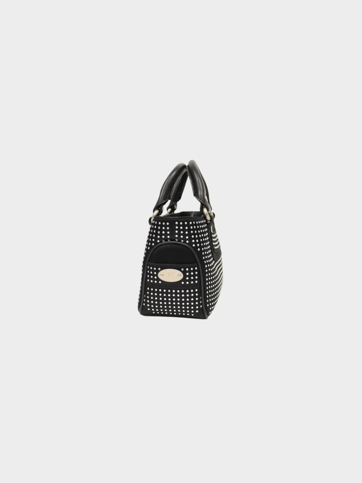 Celine 2000s Black Rhinestone Mini Boogie Bag