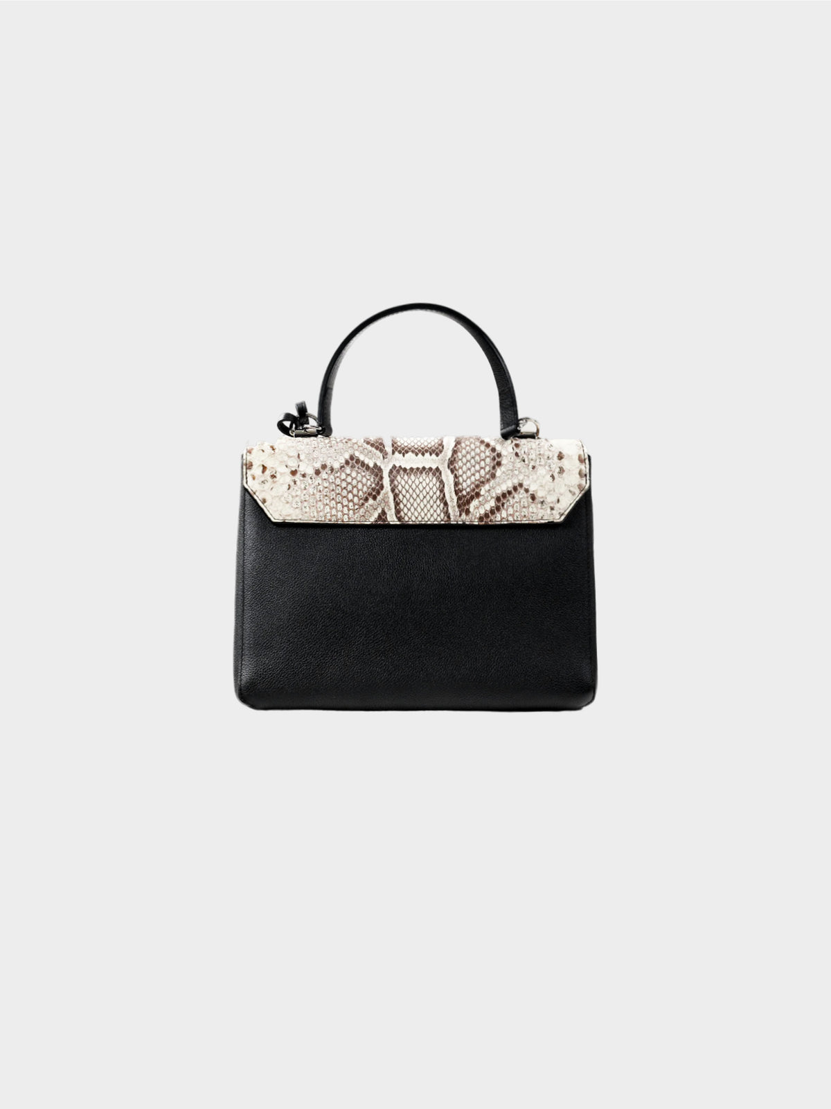 Louis Vuitton 2016 Black Python and Calfskin Lockme II Bag