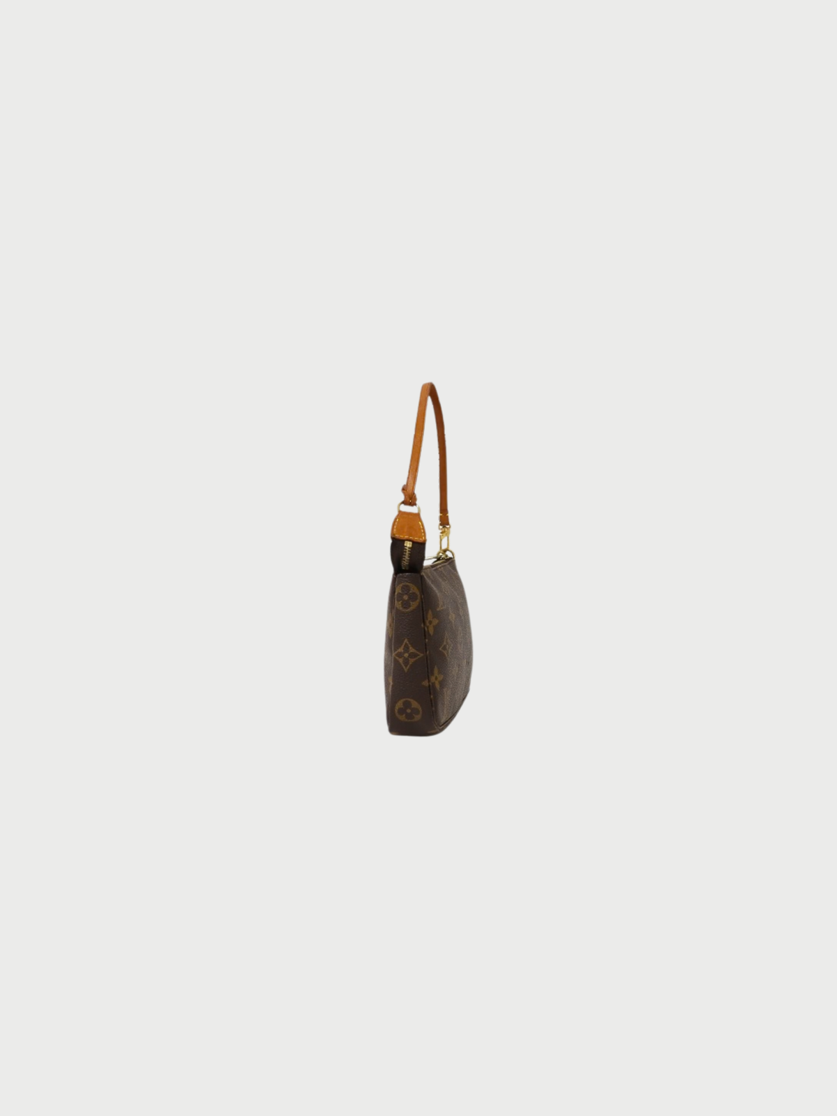 Louis Vuitton 2000 Brown Monogram Leather PVC Pochette Accessoires