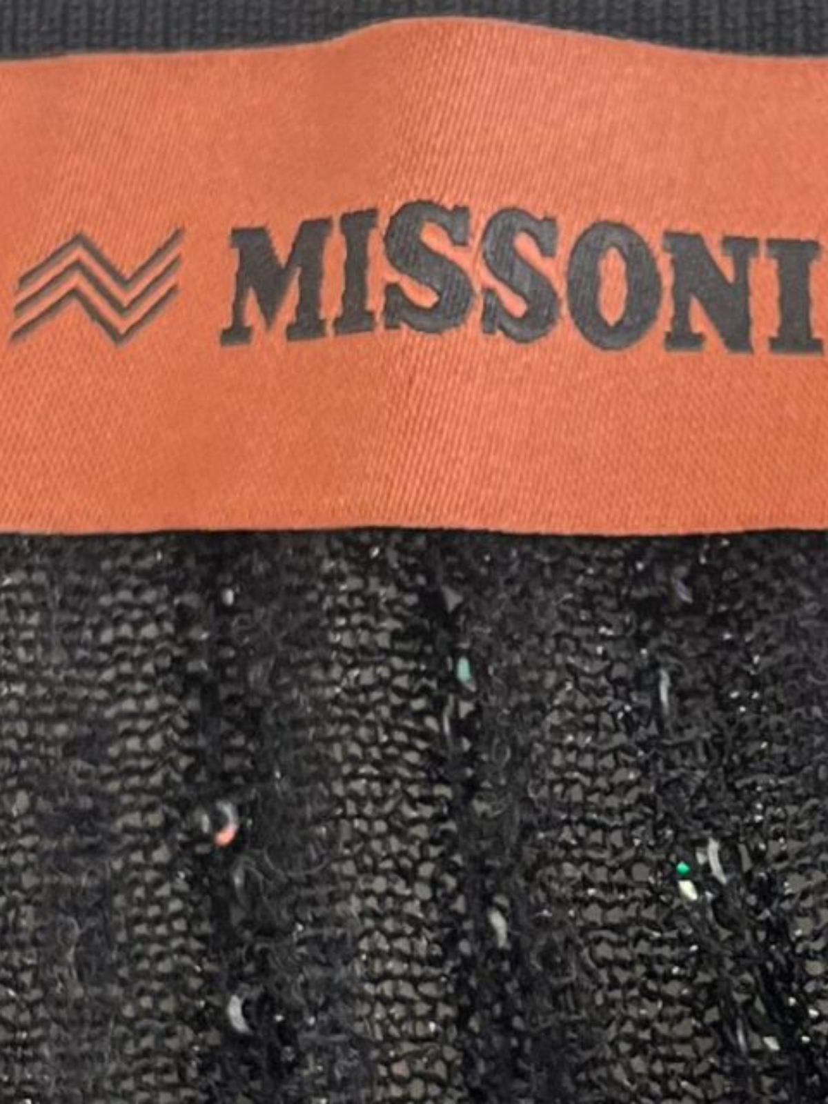 Missoni 2022 Black Knit Sequin Gown