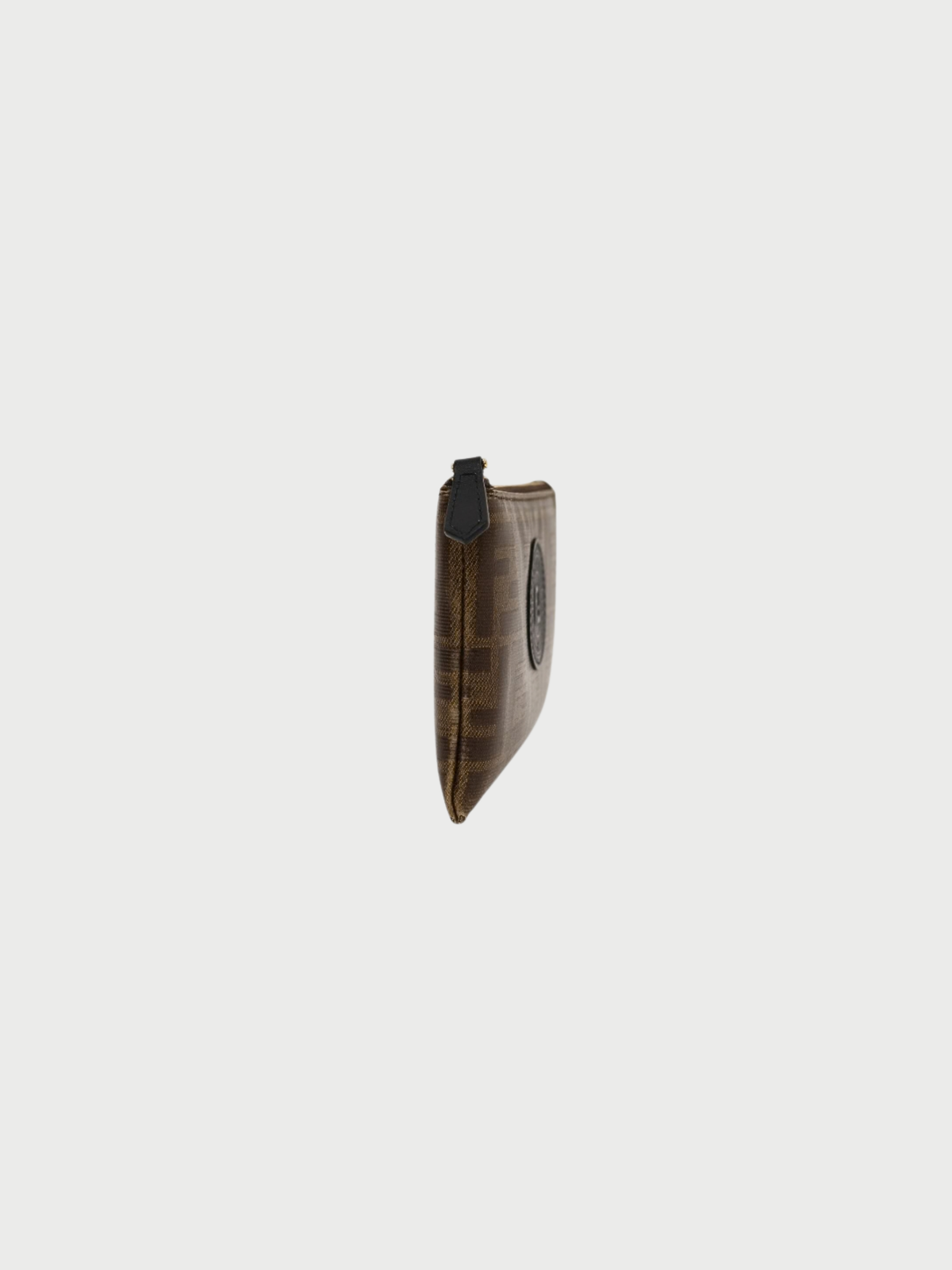 Fendi 2000s Brown Zucca PVC Mini Pouch