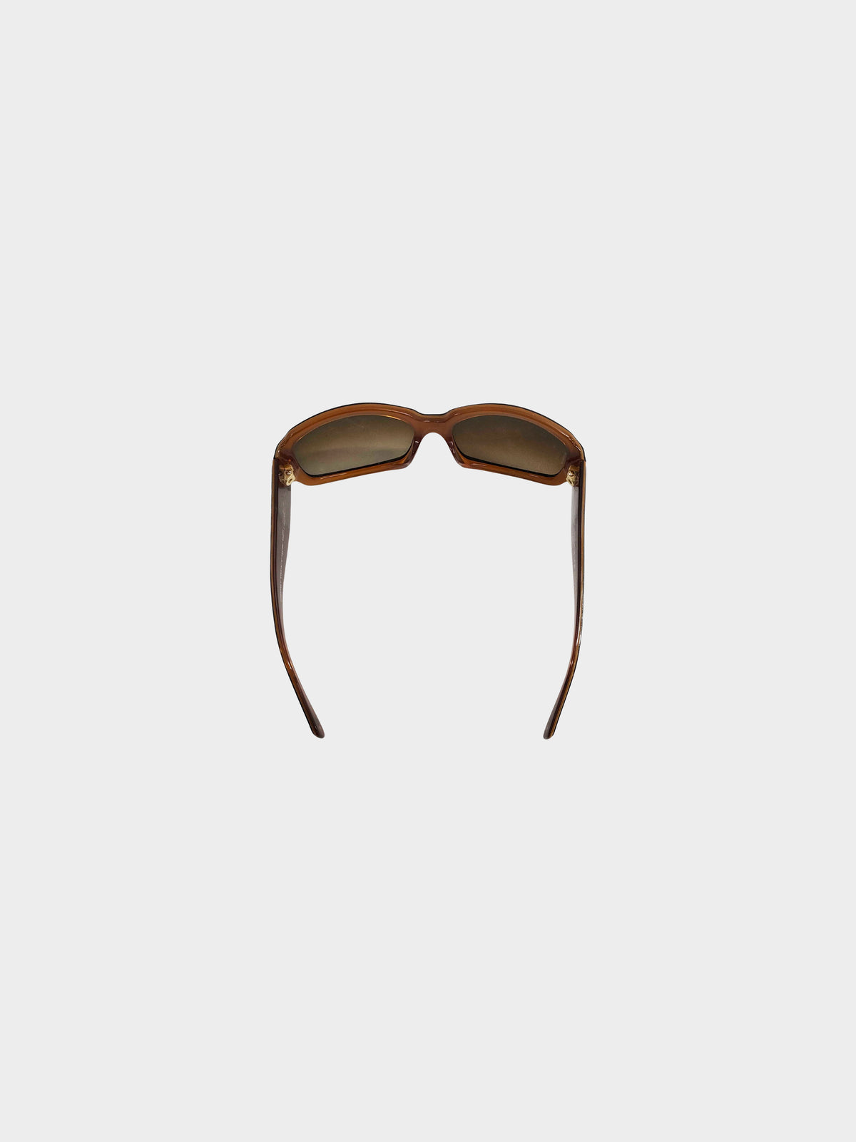 Chanel Early 2000s Brown Tortoise Shell Frame 5144 CC Sunglasses