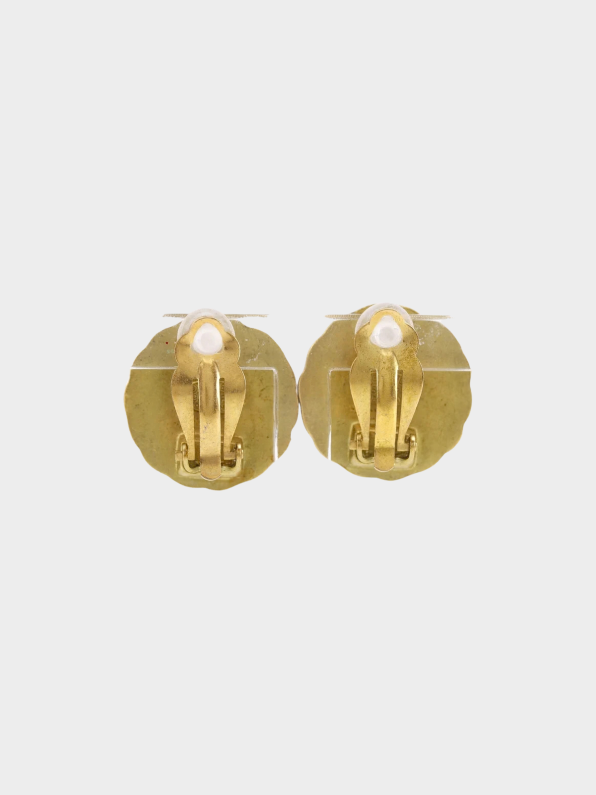 Chanel Spring 1995 Gold Coco Mark Earrings