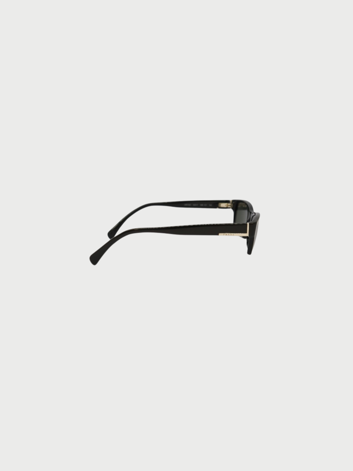 Prada 2000s Black Plastic Sunglasses