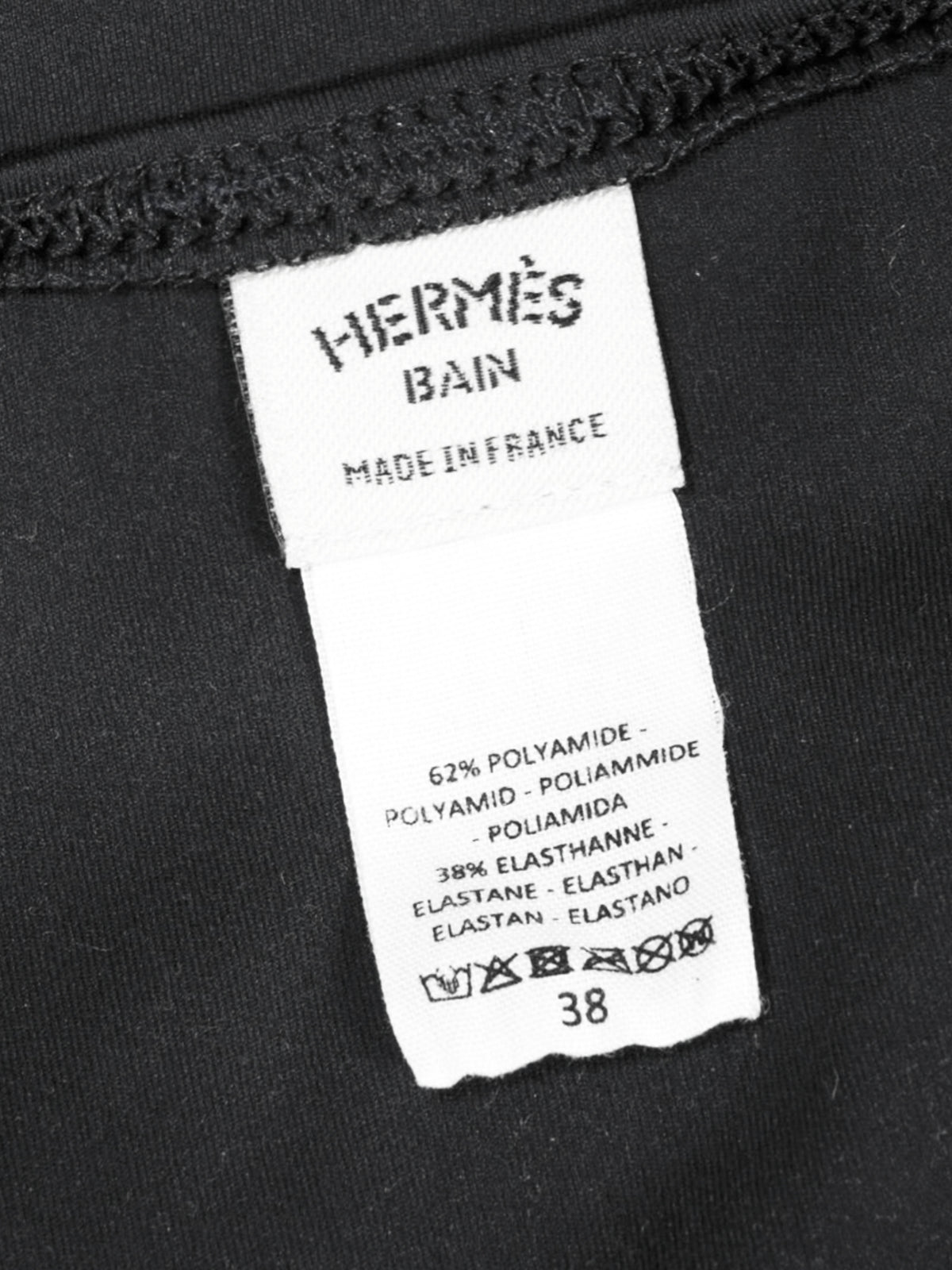 Hermes 2000s Black Belted Bikini Bottom