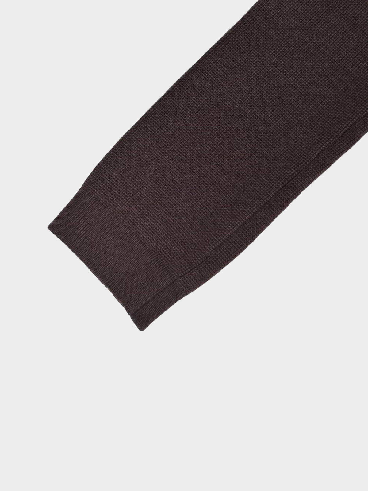 Chanel 1990s Brown Wool-knit Cardigan