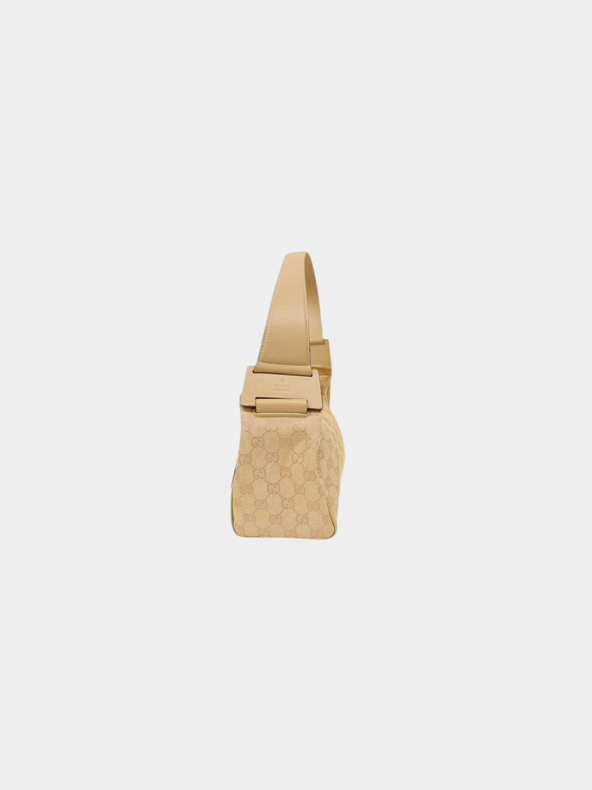 Gucci 2000s Beige GG Canvas One-Shoulder Bag