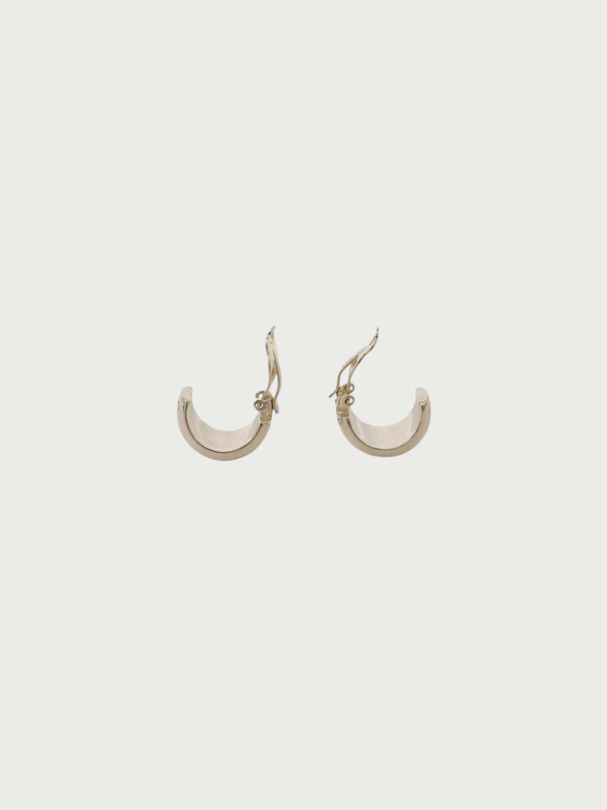 Chanel SS 2000s Silver 925 Logo Earrings