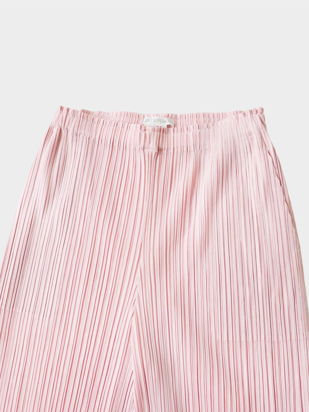 Issey Miyake Pleats Please SS 2021 Baby Pink Wide Leg Pants