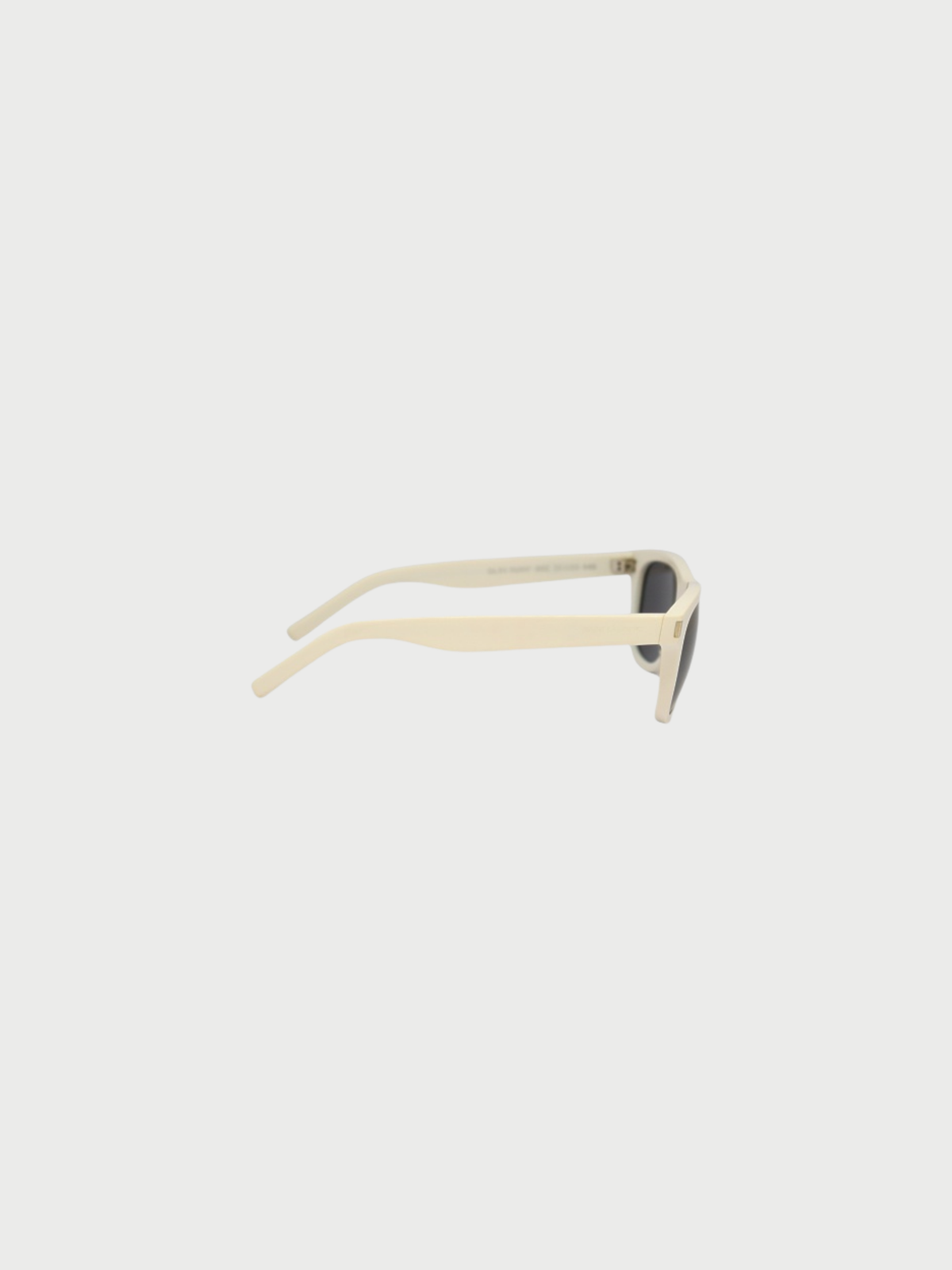 Yves Saint Laurent 2000s White Plastic Sunglasses