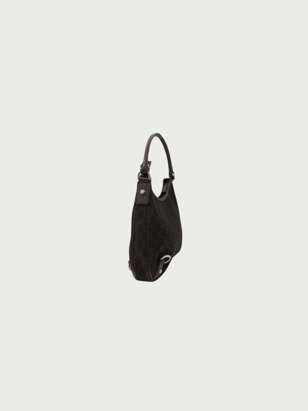 Gucci 2000s Brown GG Canvas Abbey One-Shoulder Bag