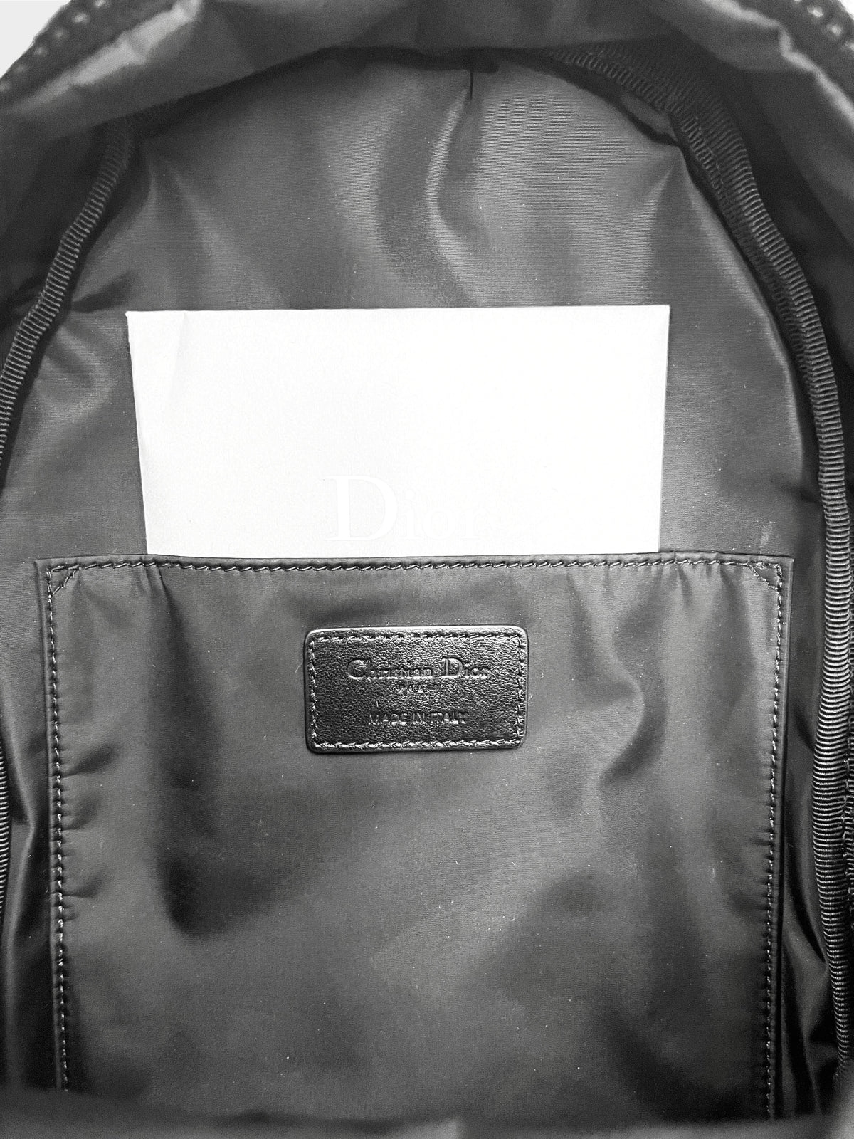 Christian Dior 2020s Navy Toile De Jouy Small Backpack