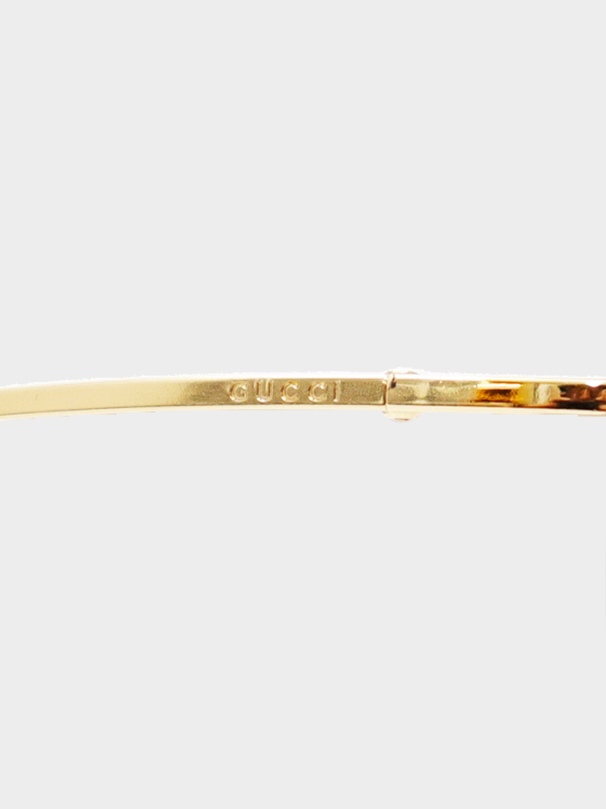 Gucci by Tom Ford Early 2000s Pink GG2653/S Half-rim Rectangle Sunglasses