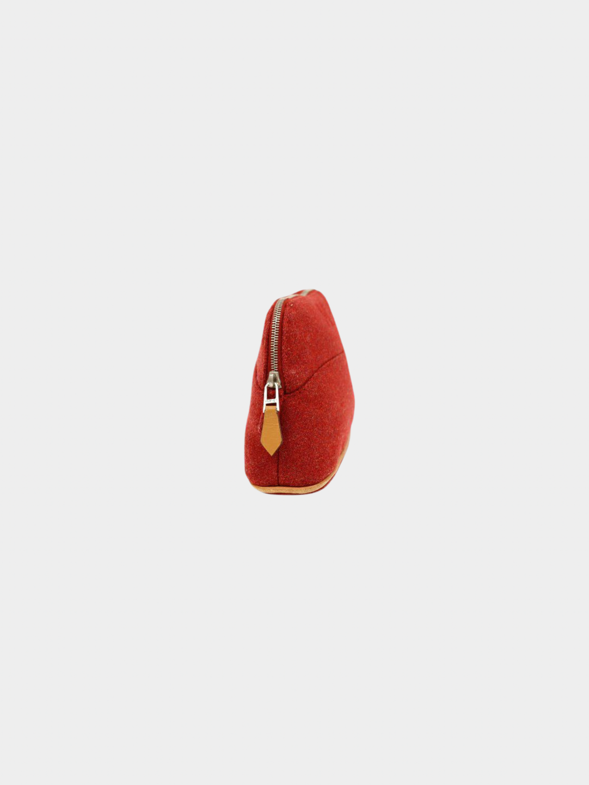 Hermès 2000s Red Canvas Bolide Pouch Mini
