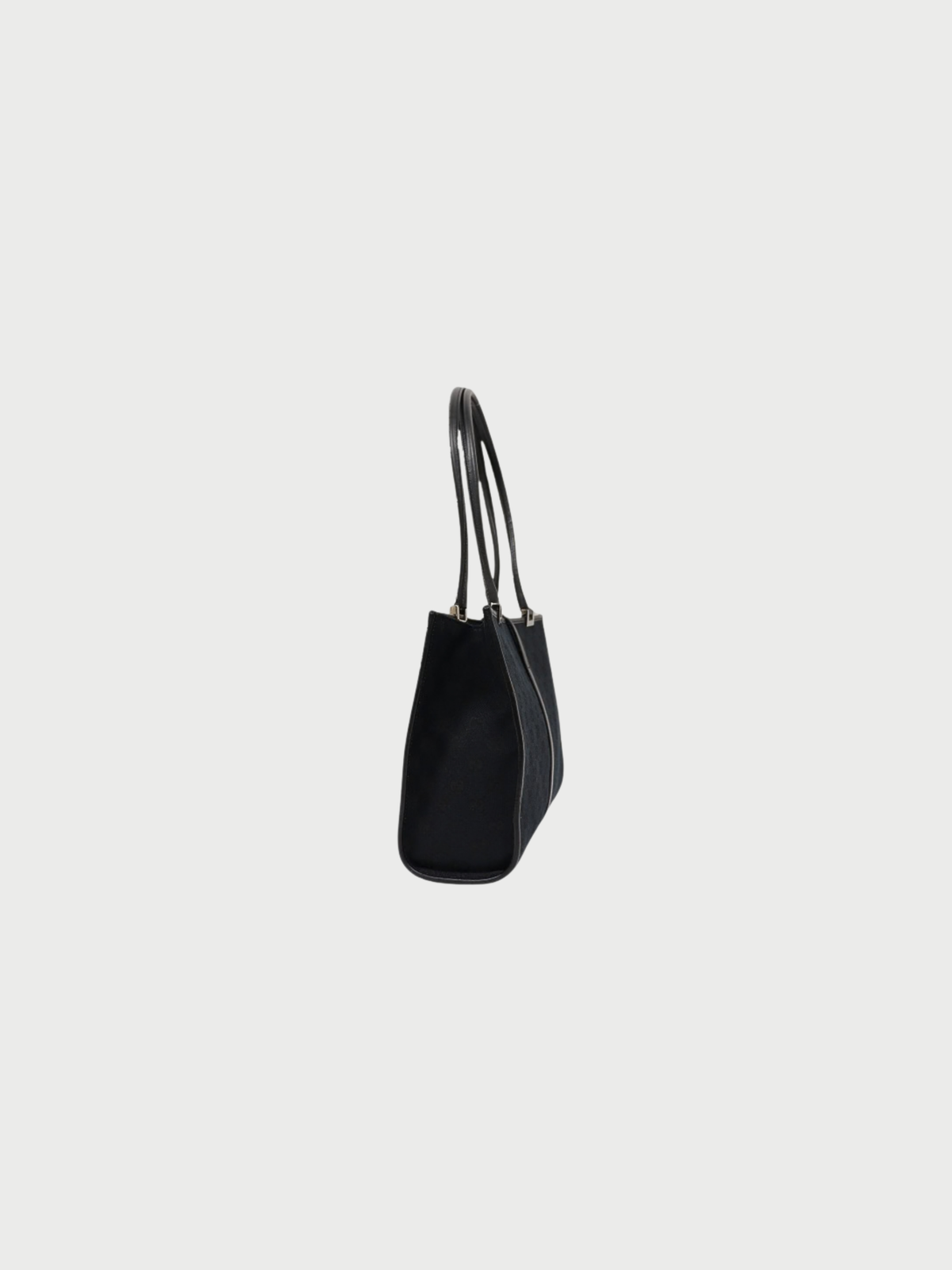 Gucci 1990s Black GG Canvas Jackie Handbag