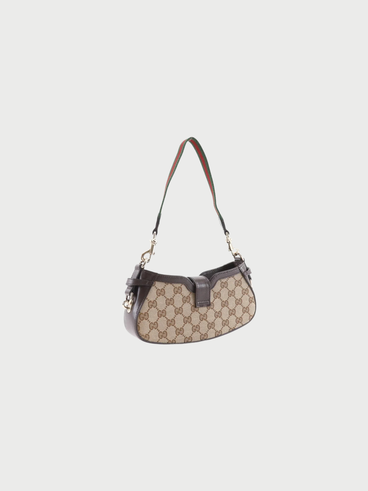 Gucci 2020s Brown GG Canvas Moonside Shoulder Bag
