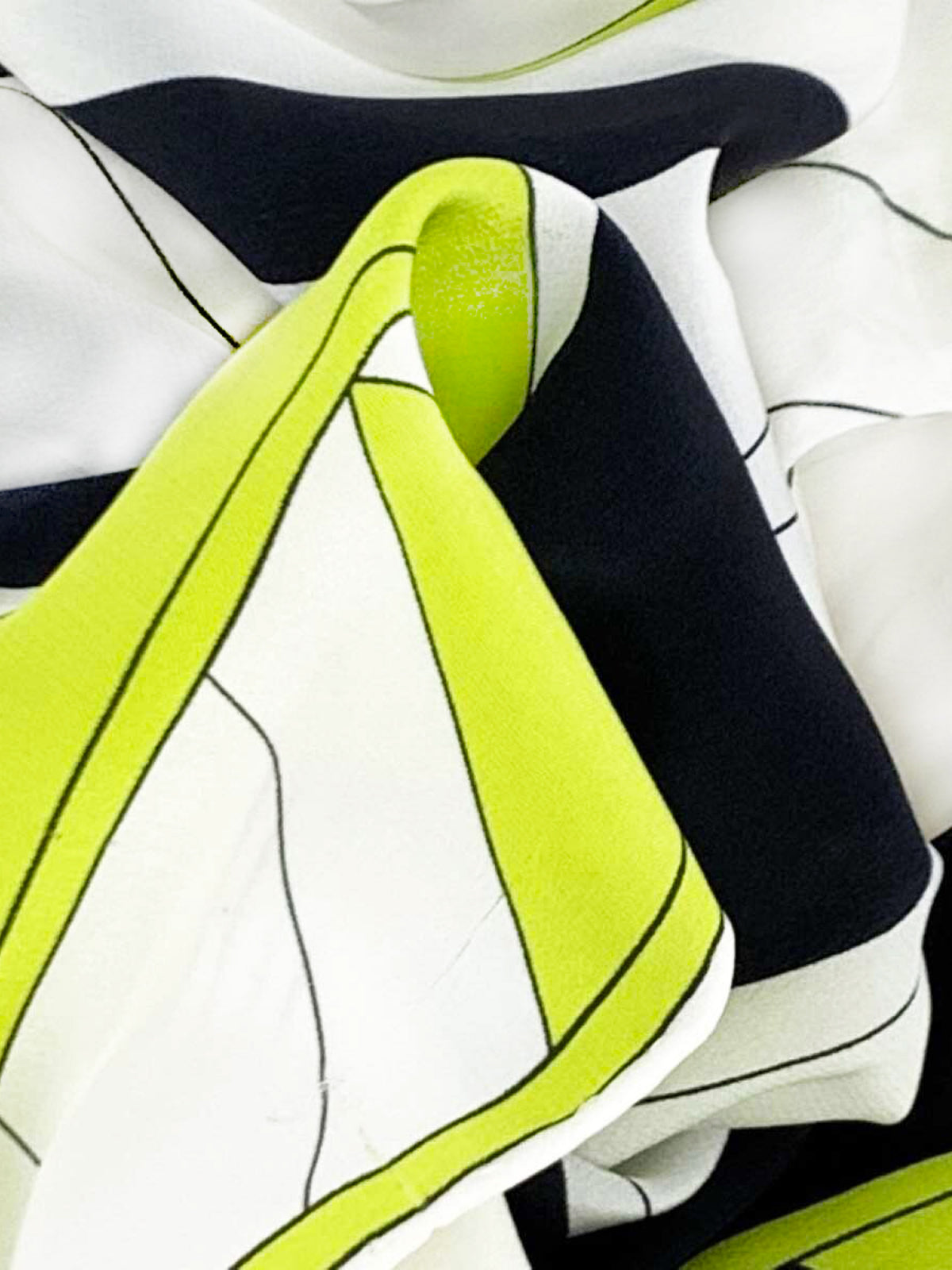 Emilio Pucci 2000s Geometric Abstract Print Silk Scarf