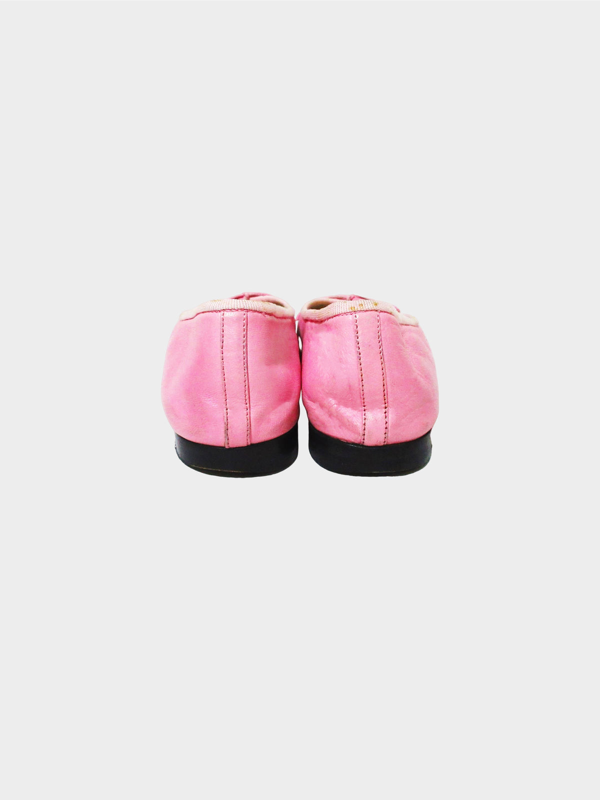 Chanel 2000s Black and Pink Two-toned Ballerina Flats