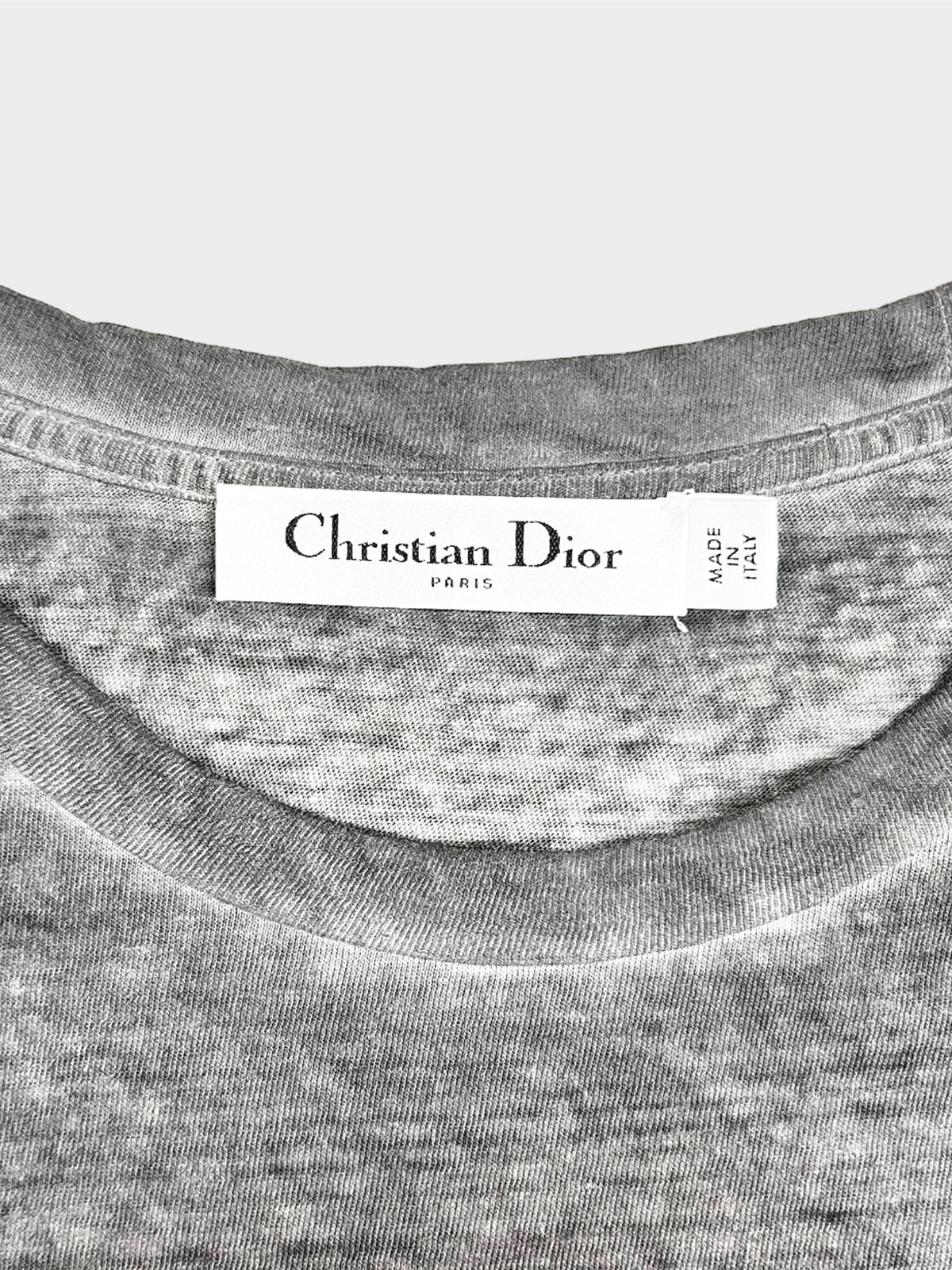 Christian Dior 2000s Acid Grey Heartbreaker Tee