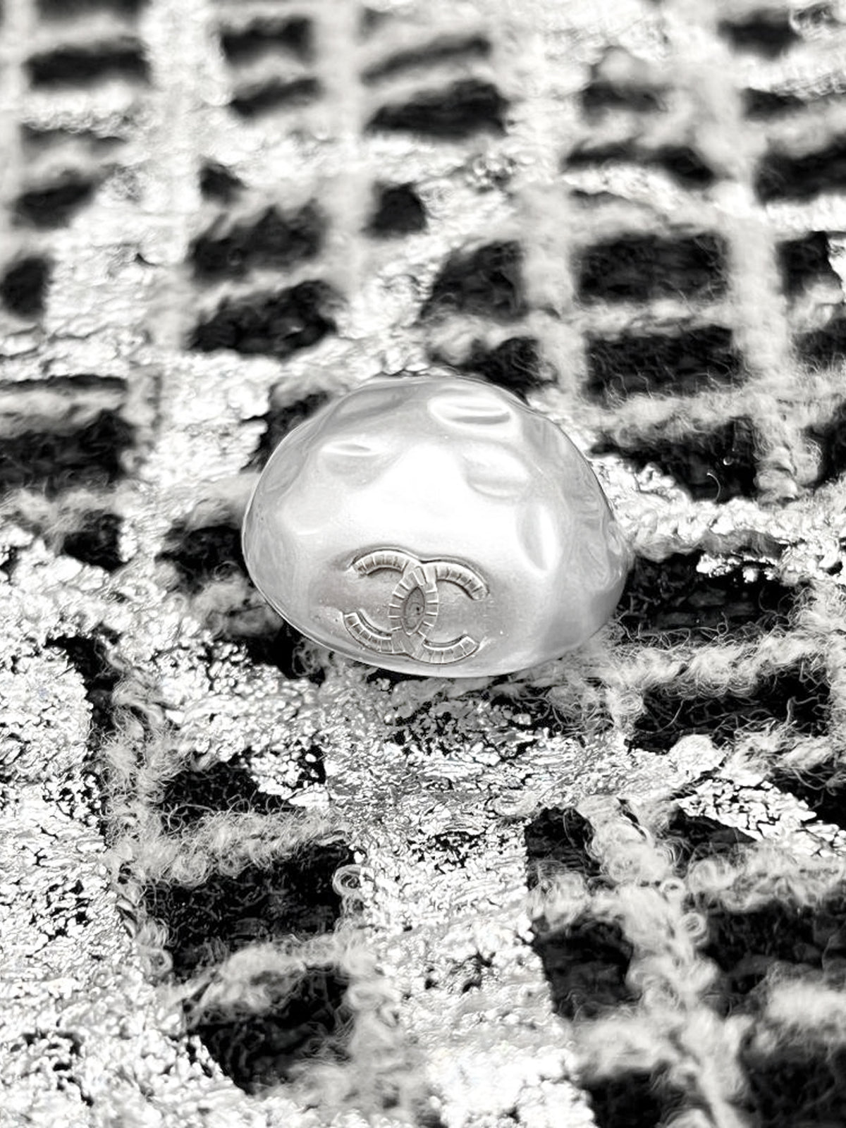 Chanel SS 2012 Silver and Black Tweed Jacket