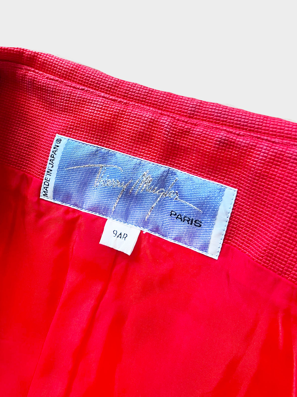 Thierry Mugler 1990s Red Cutout Sailor Style Blazer
