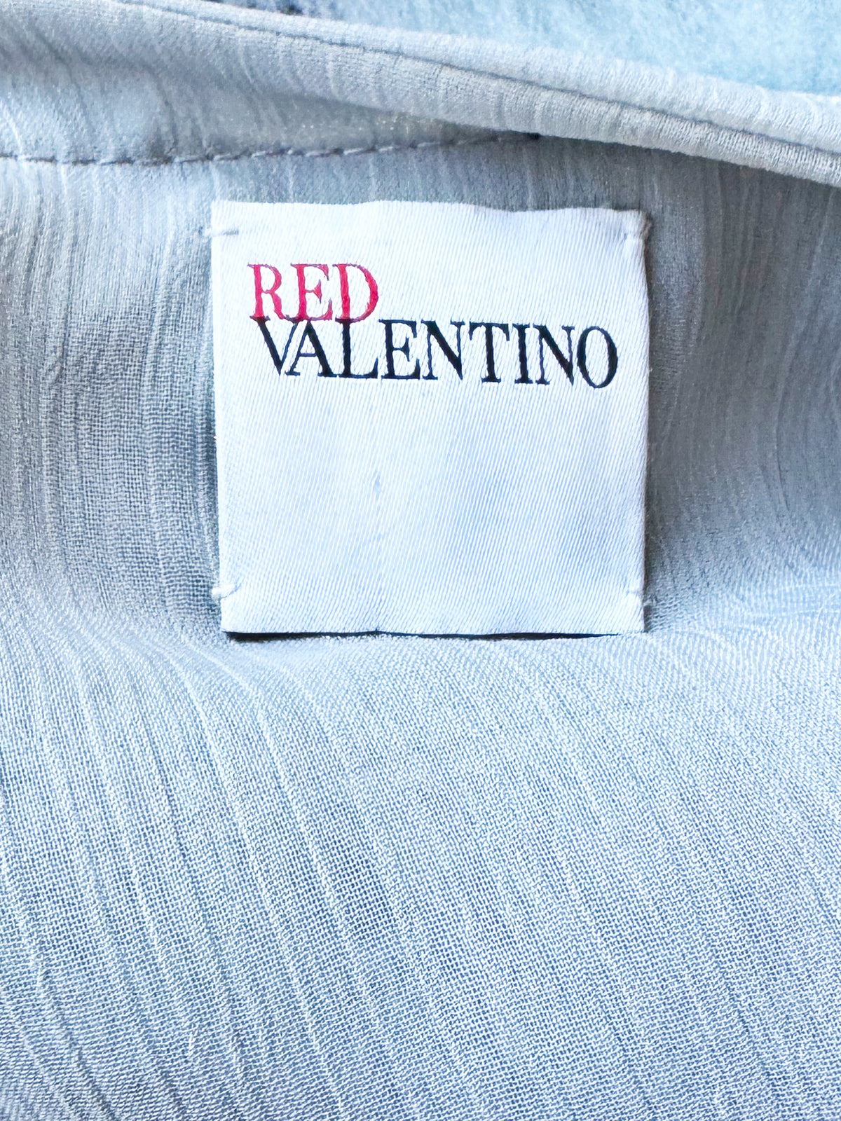Valentino 2010s Blue Fur Tiered Ruffled Jacket