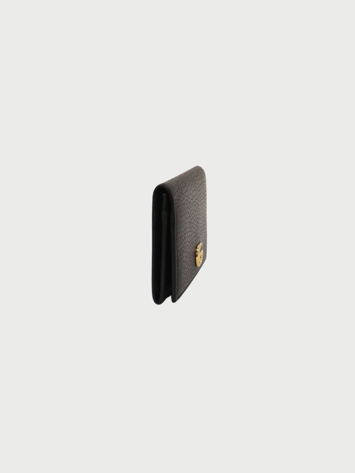 Gucci 2010s Black Leather GG Marmont Card Case