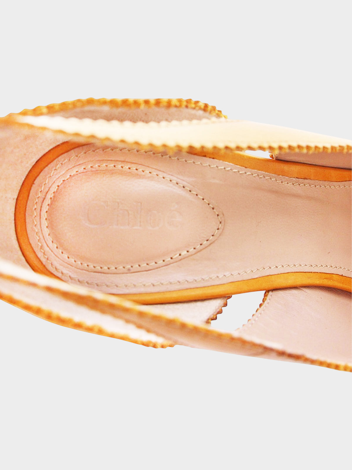 Chloe 2000s Brown Leather Platform Heels