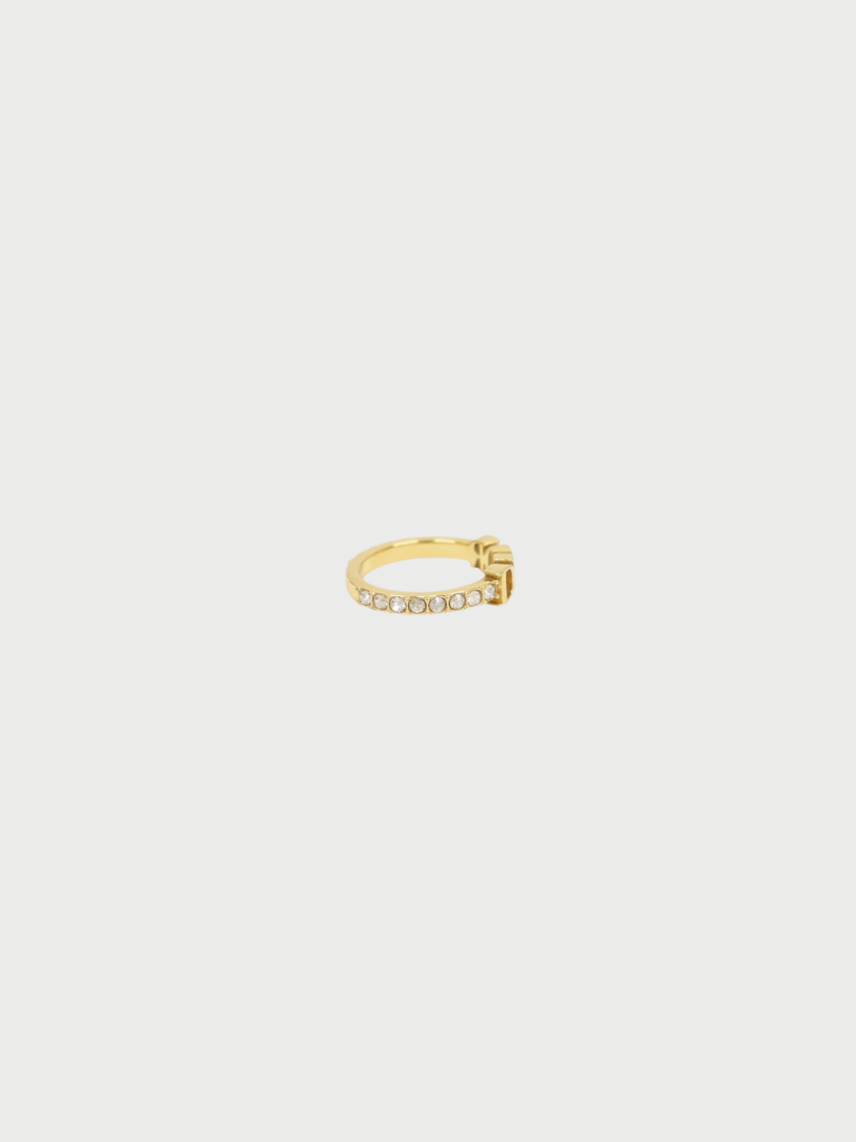 Christian Dior 2020s Gold Plated Metal Dio(r)evolution Ring