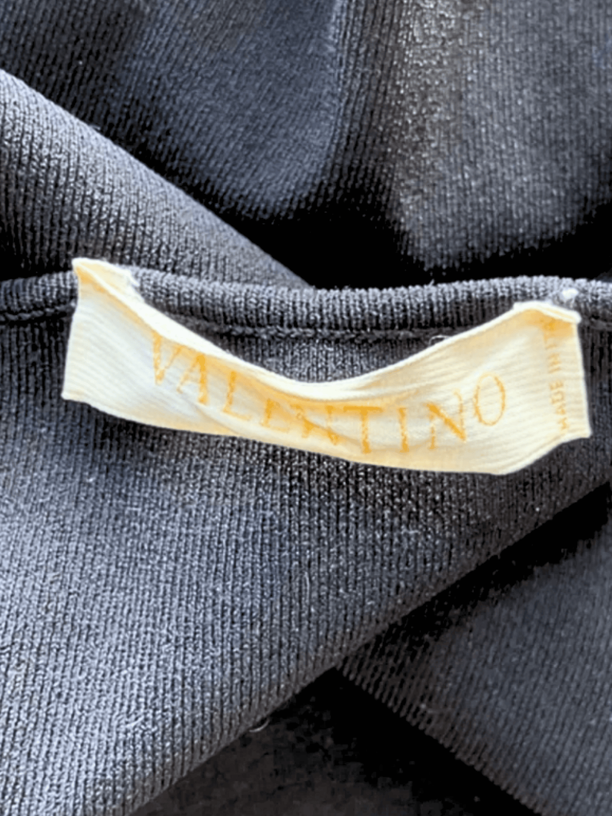 Valentino SS 2005 Black Pearl Belt Top