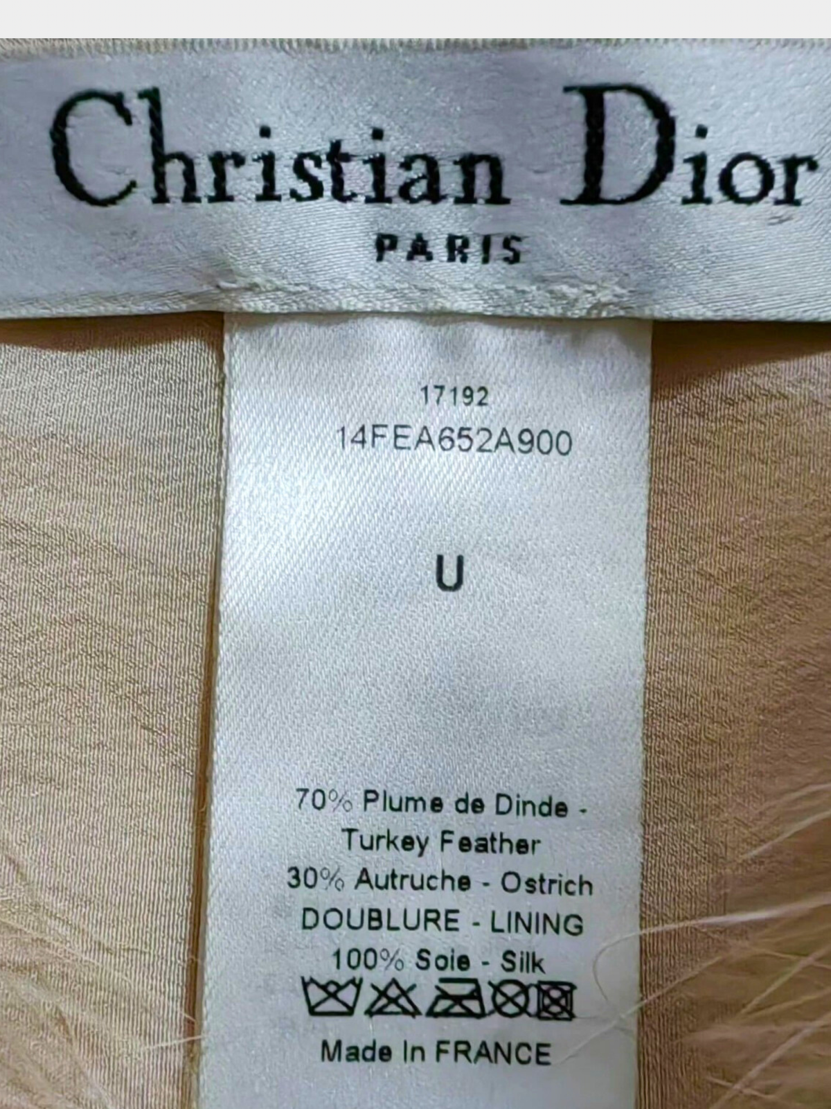 Christian Dior 2010s Blush Turkey & Ostrich Feather Bolero