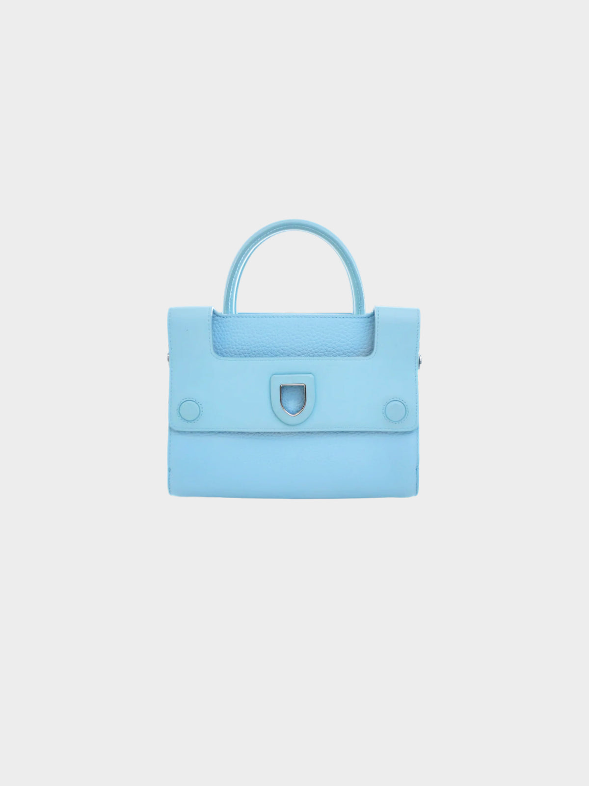 Christian Dior 2010s Light Blue Diorever Mini 2-Way Bag
